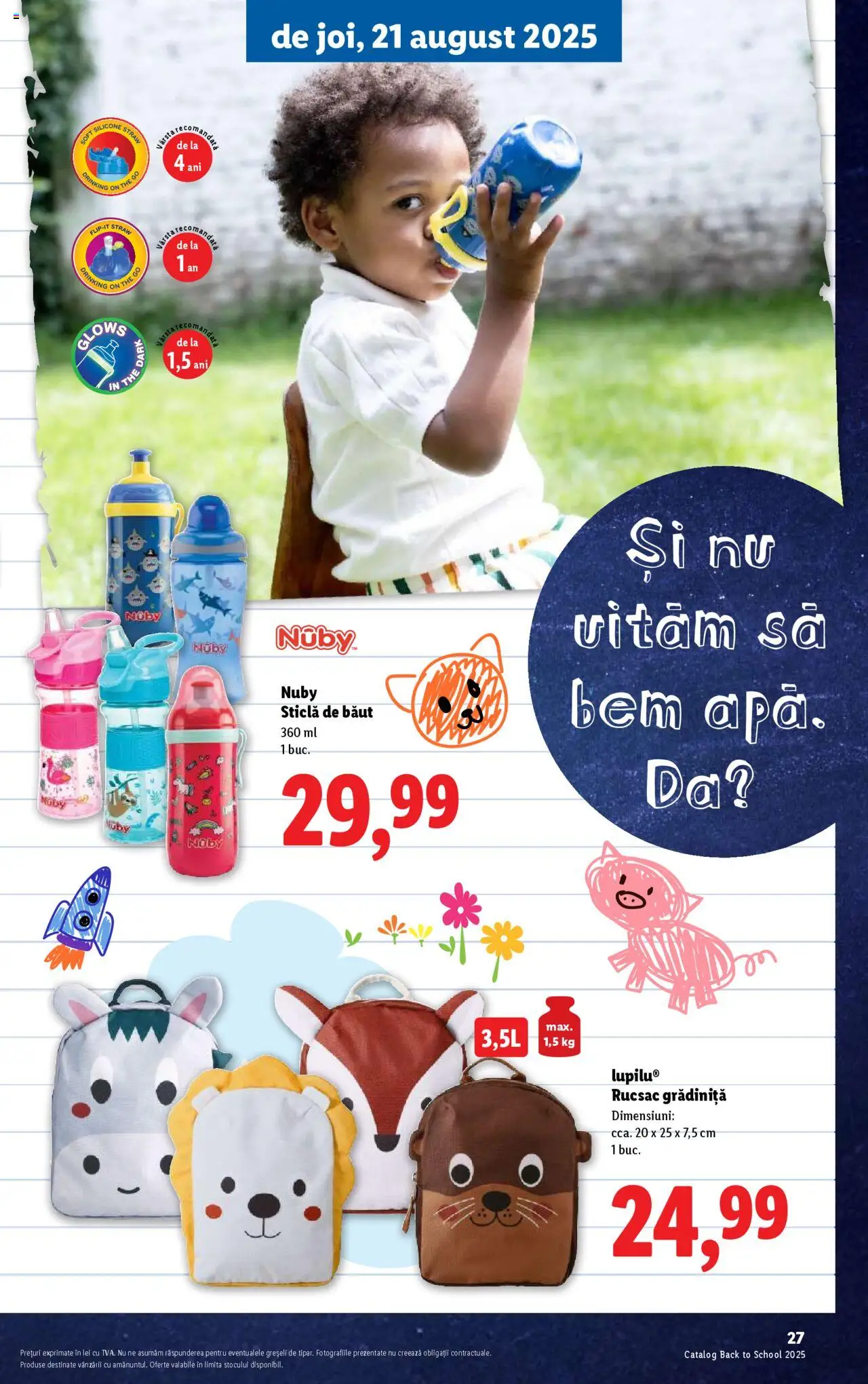 Lidl - Din nou la școală! – valabil de la 11.08.2025 | Pagină: 27 | Produse: Rucsac
