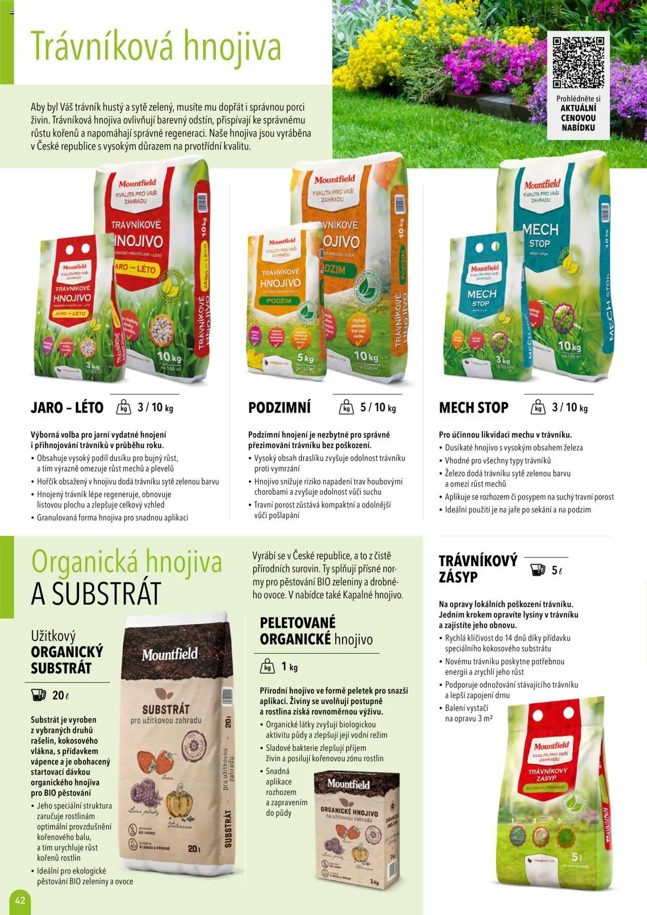 Mountfield katalog 2025 od 16.04.2025 | Strana: 42 | Produkty: Hořčík, Zelenina, Hnojivo, Jar
