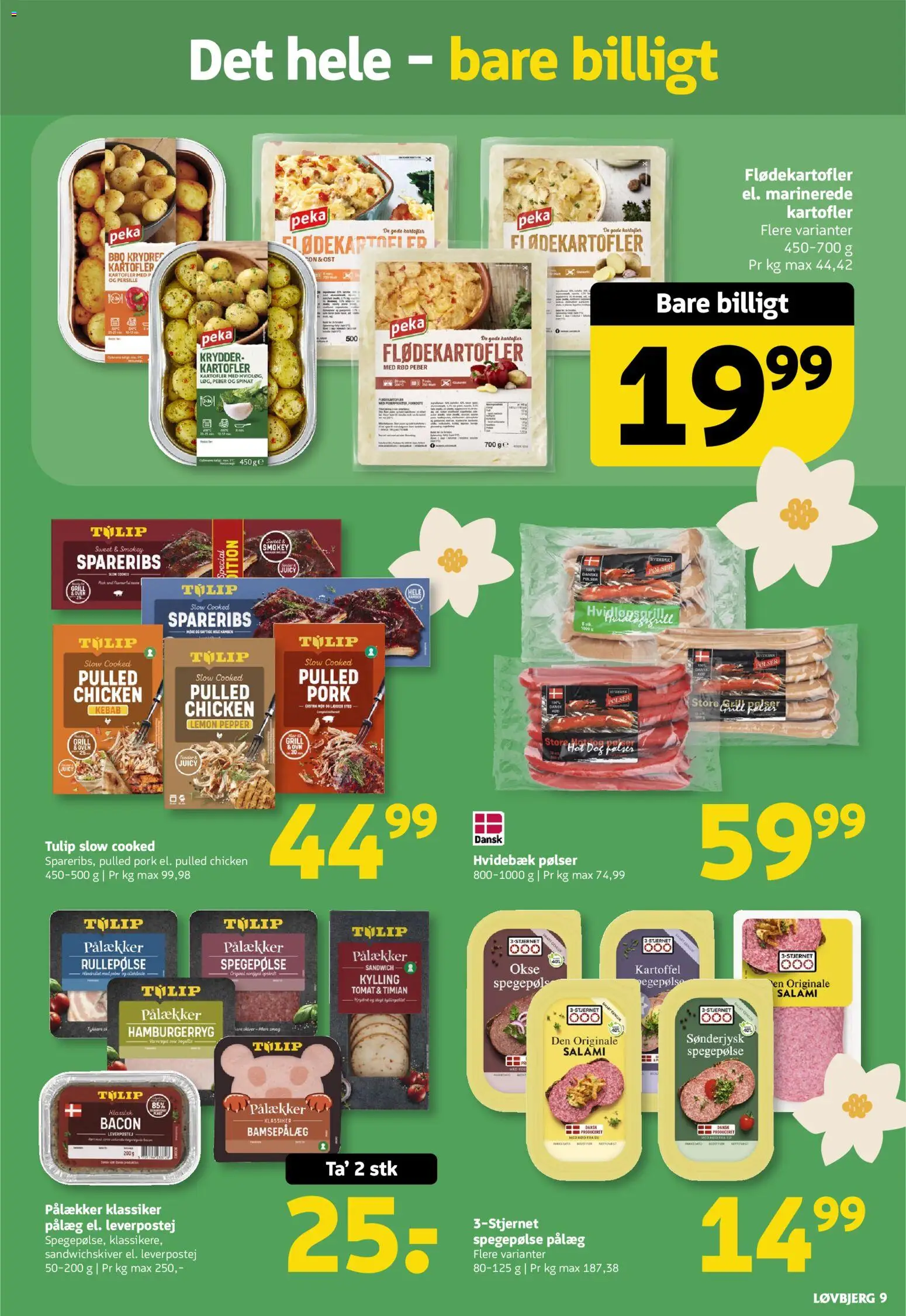 Løvbjerg tilbudsavis – gyldig fra 24.04.2026 | Side: 9 | Produkter: Kartofler, Peber, Spareribs, Timian