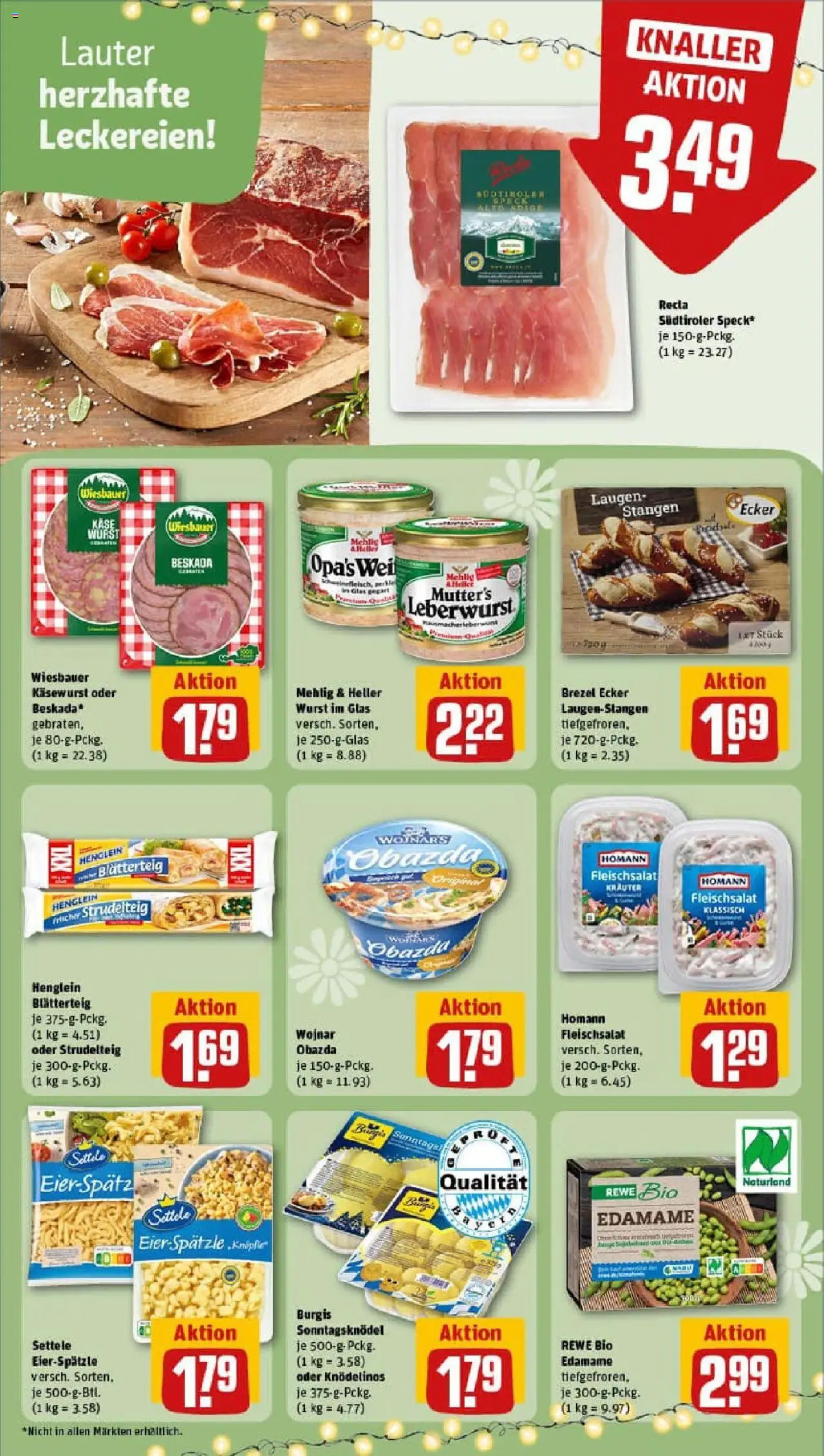 Rewe prospekt Bad Brückenau	 - gültig ab dem 13.07.2025 | Seite: 19 | Produkte: Geranien, Wurst, Pasta