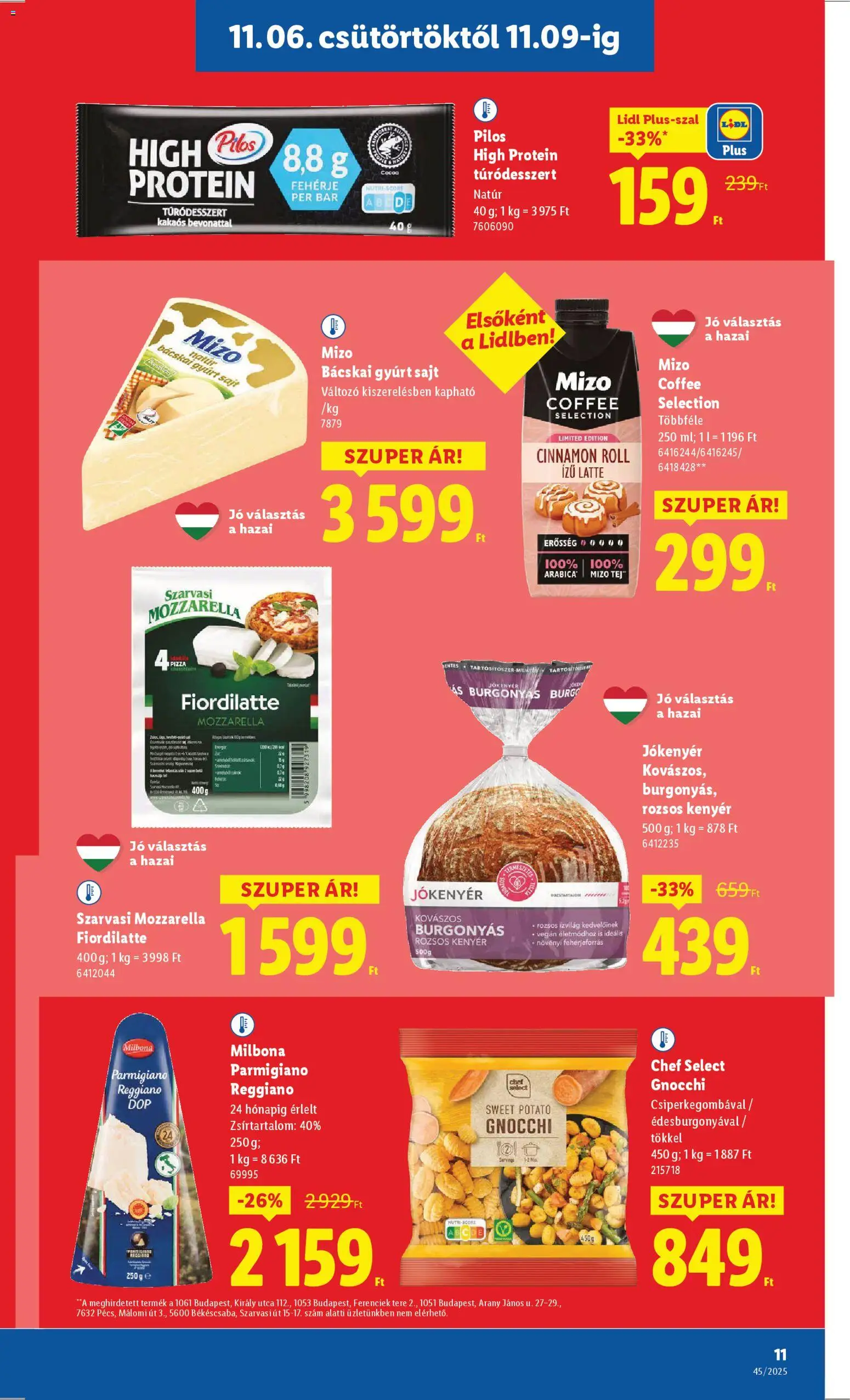 Lidl akciós ujság - amely érvényes a következő dátumtól: 06.11.2025 | Oldal: 11