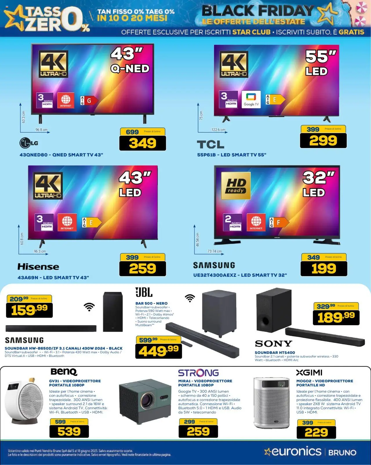 Volantino Euronics del 05.06.2025 | Pagina: 32 | Prodotti: TV, Audio, Speaker, Samsung