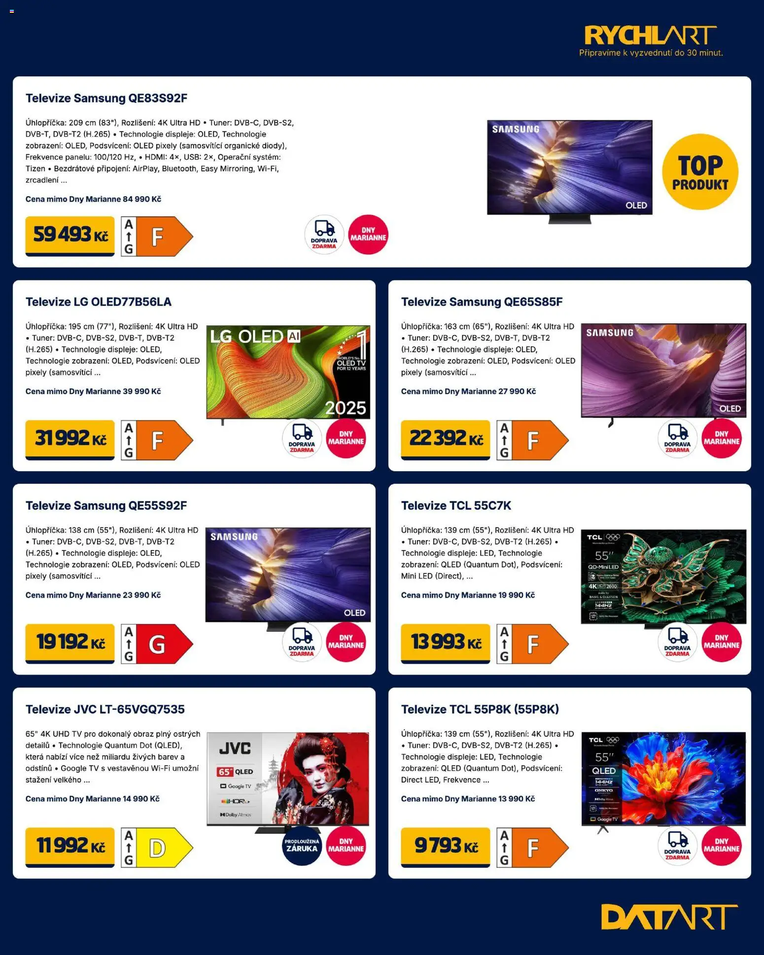Datart leták od 17.04.2026 | Strana: 7 | Produkty: Tv, Oled tv, Televize, LED