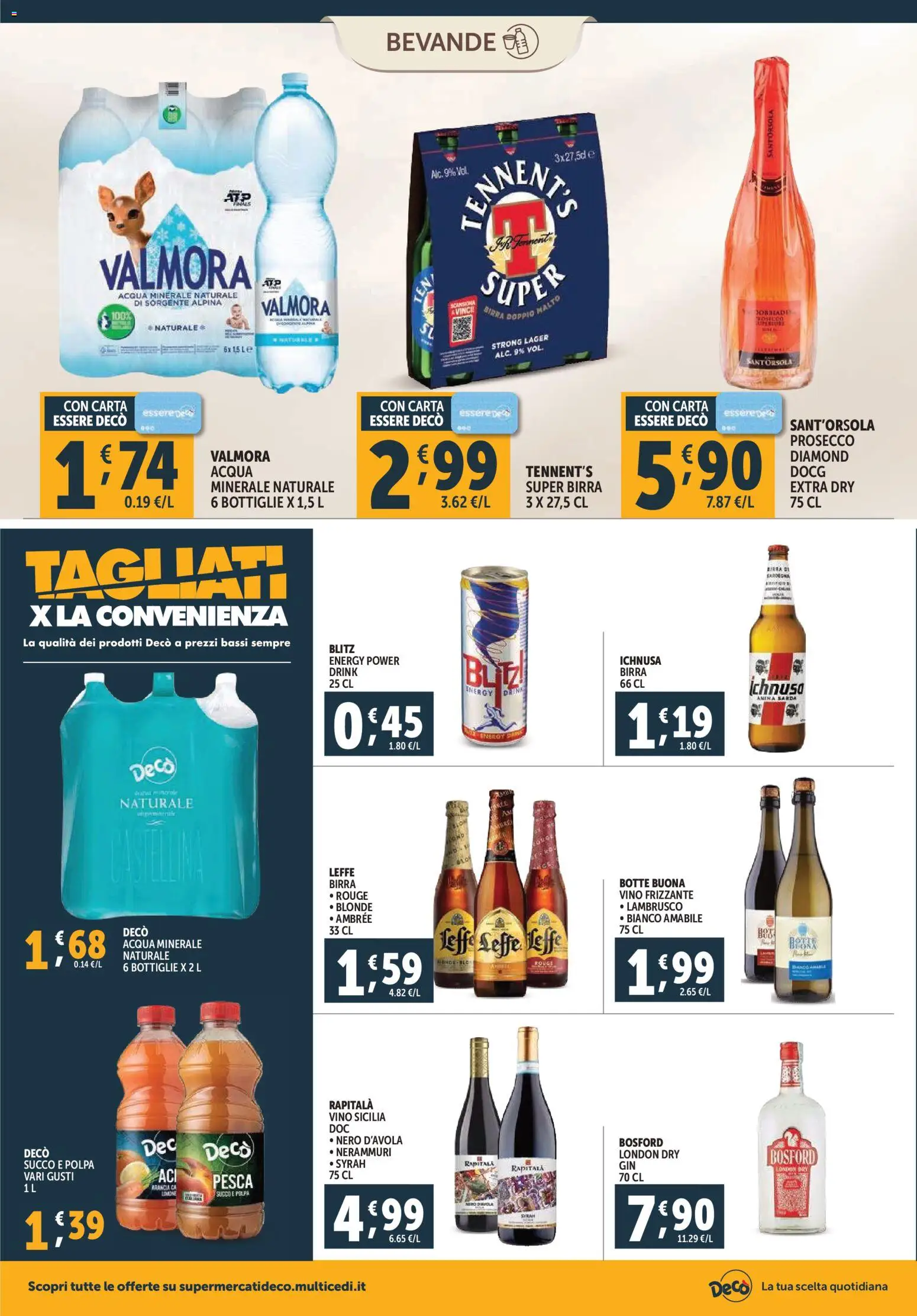 Volantino Decò del 07.11.2025 | Pagina: 14 | Prodotti: Succo, Birra, Vino, Pesca