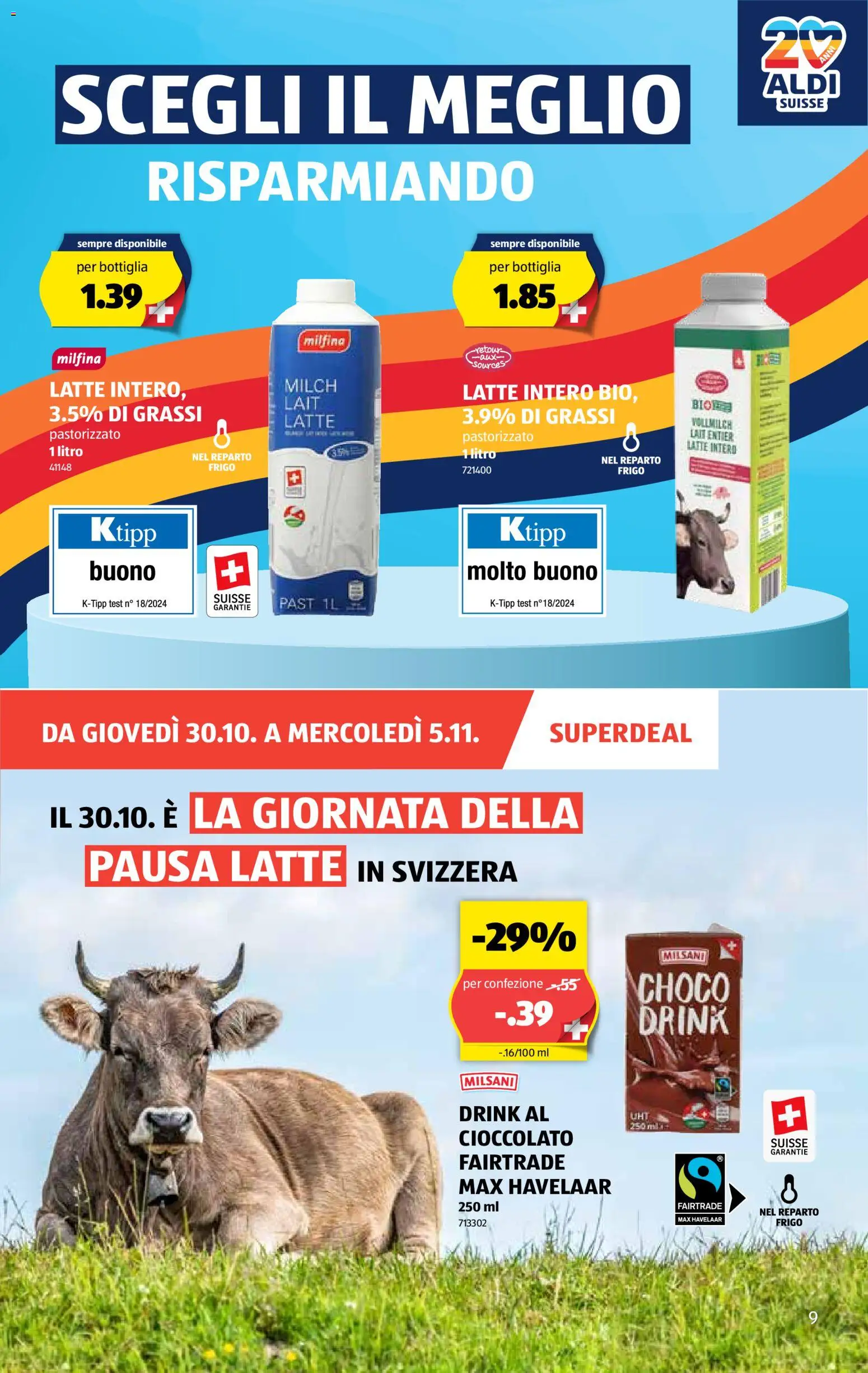 Aldi Aktionen IT – gültig ab 30.10.2025 | Seite: 10 | Produkte: Milch