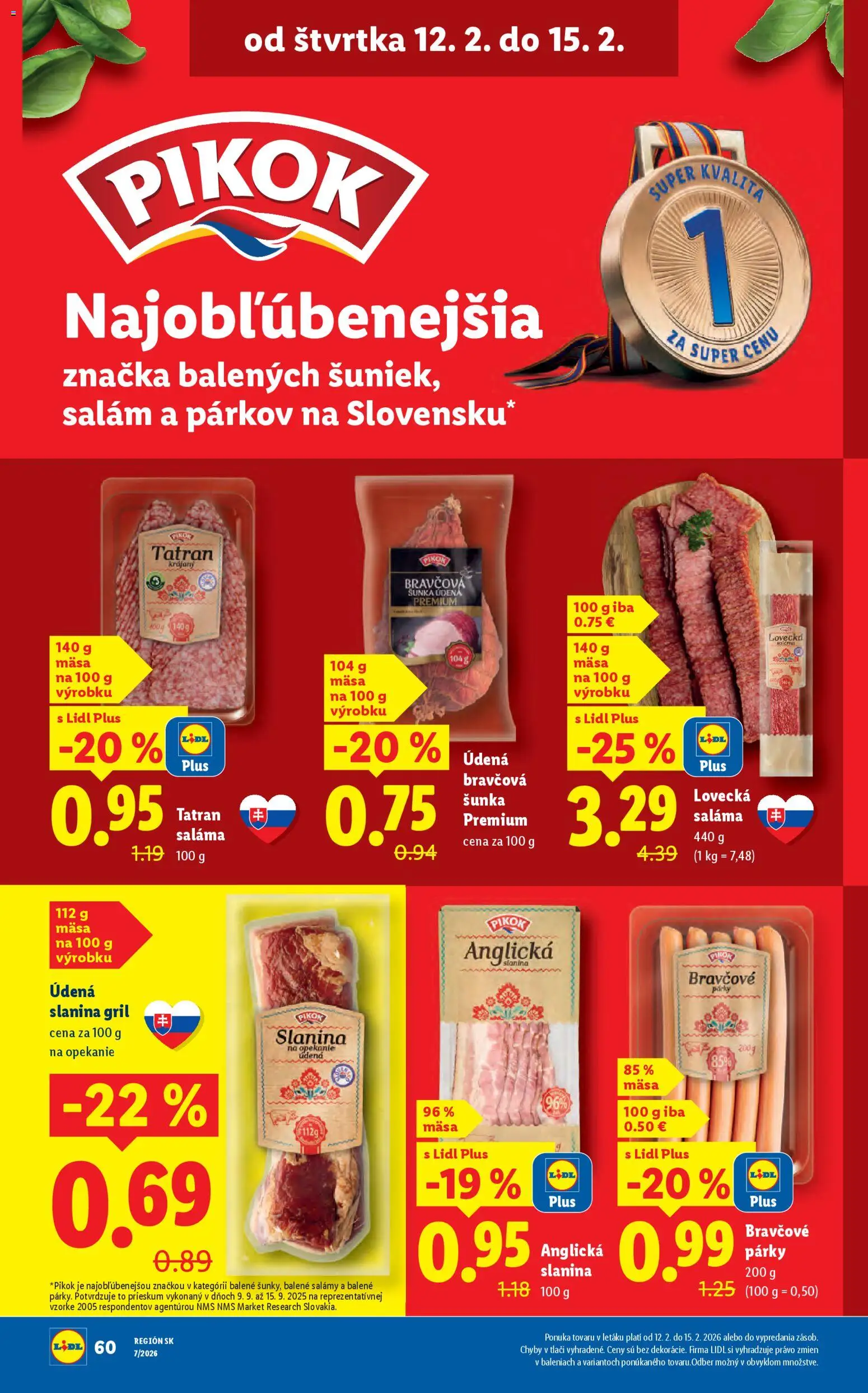 Nové Lidl akcie – leták je platný od 12.02.2026 | Strana: 28 | Produkty: Gril, Saláma, Šunka, Slanina