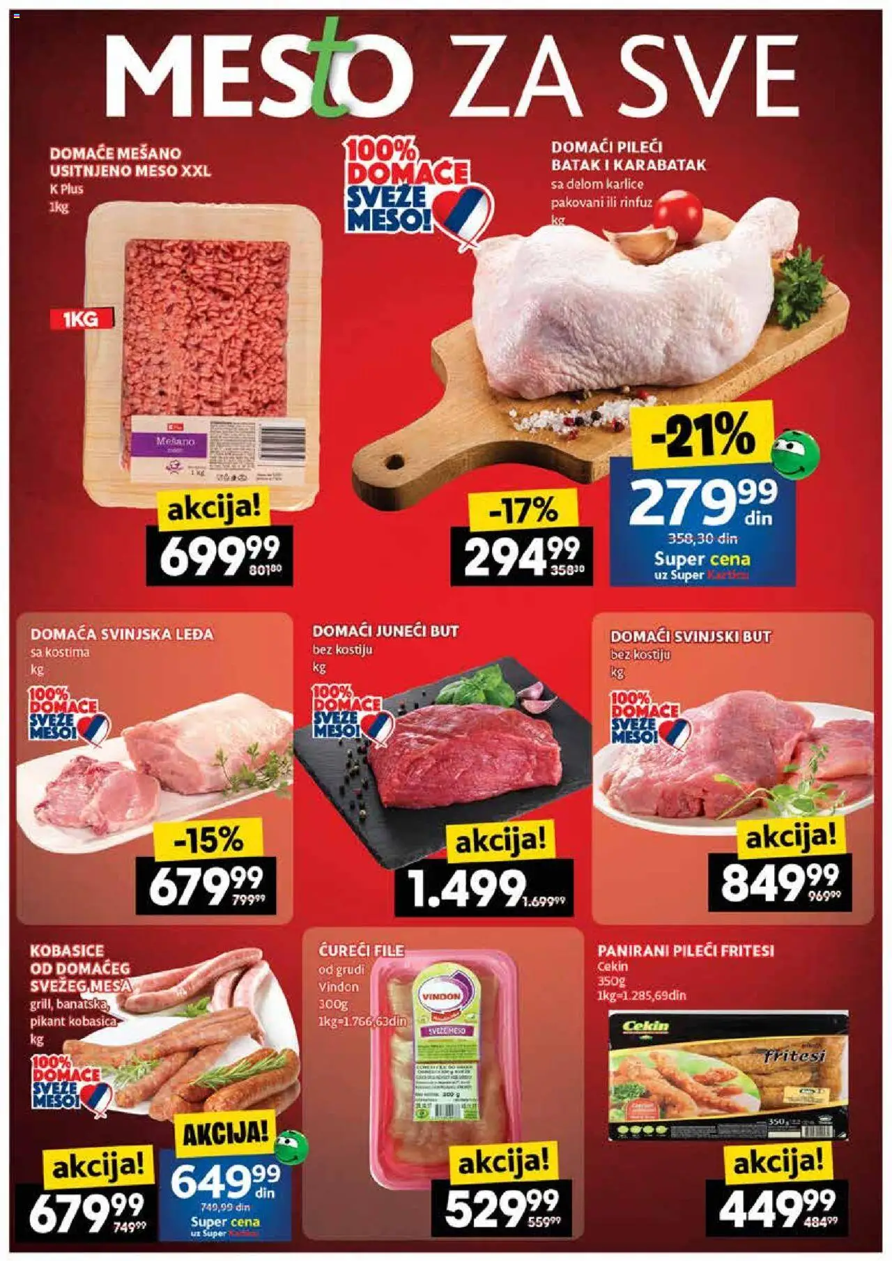 Roda katalog - važi od 02.10.2025 | Strana: 3 | Proizvode: Juneći but, Ćureći file, Svinjski but, Kobasica