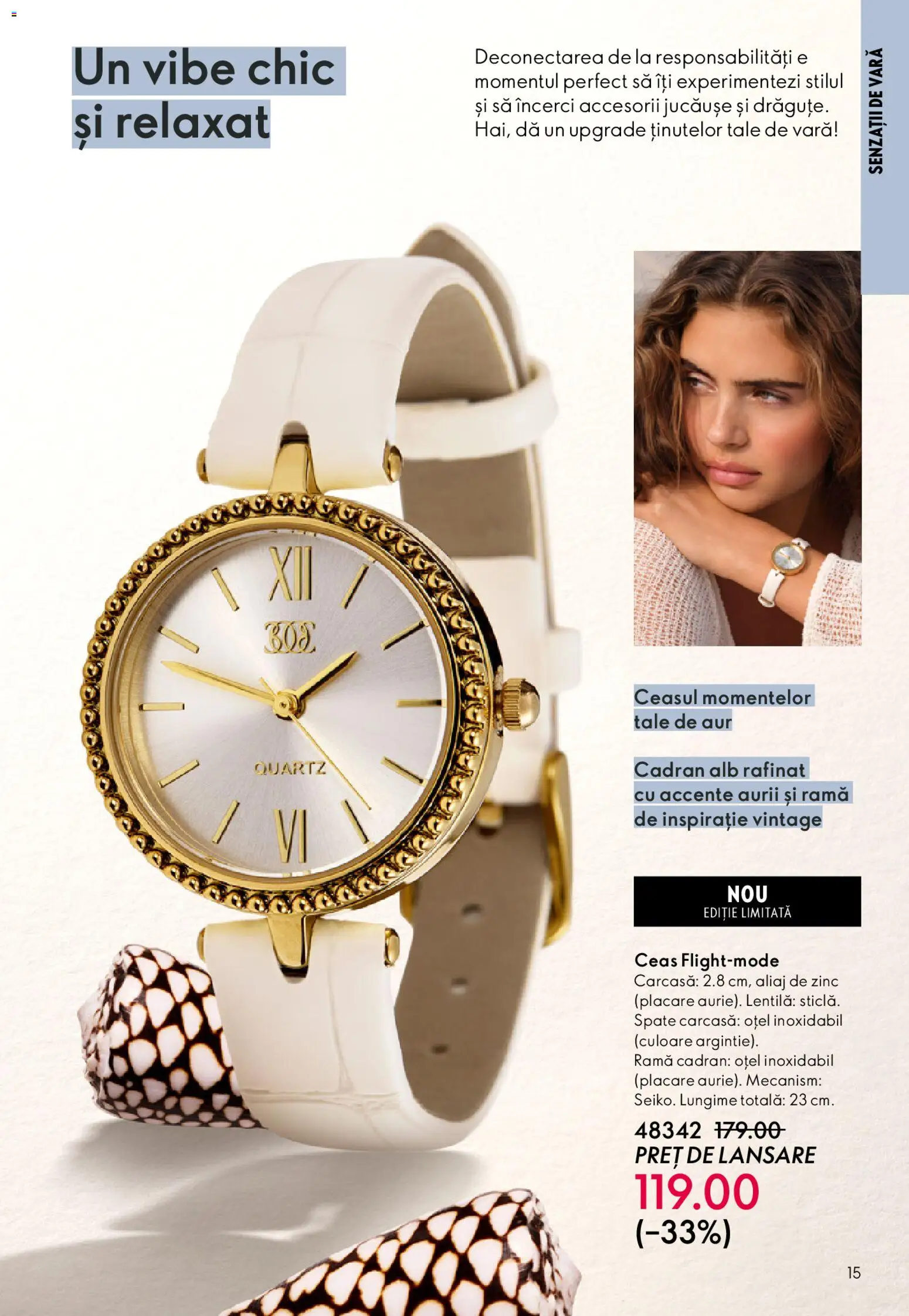 Noul catalog Oriflame – valabil de la 27.05.2026 | Pagină: 15 | Produse: Ceas, Carcasă