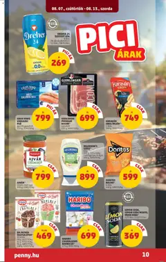 PENNY akciós ujság - amely érvényes a következő dátumtól: 07.08.2025 | Oldal: 14 | Termékek: Ajvár, Grill, Bacon, Fagylaltpor