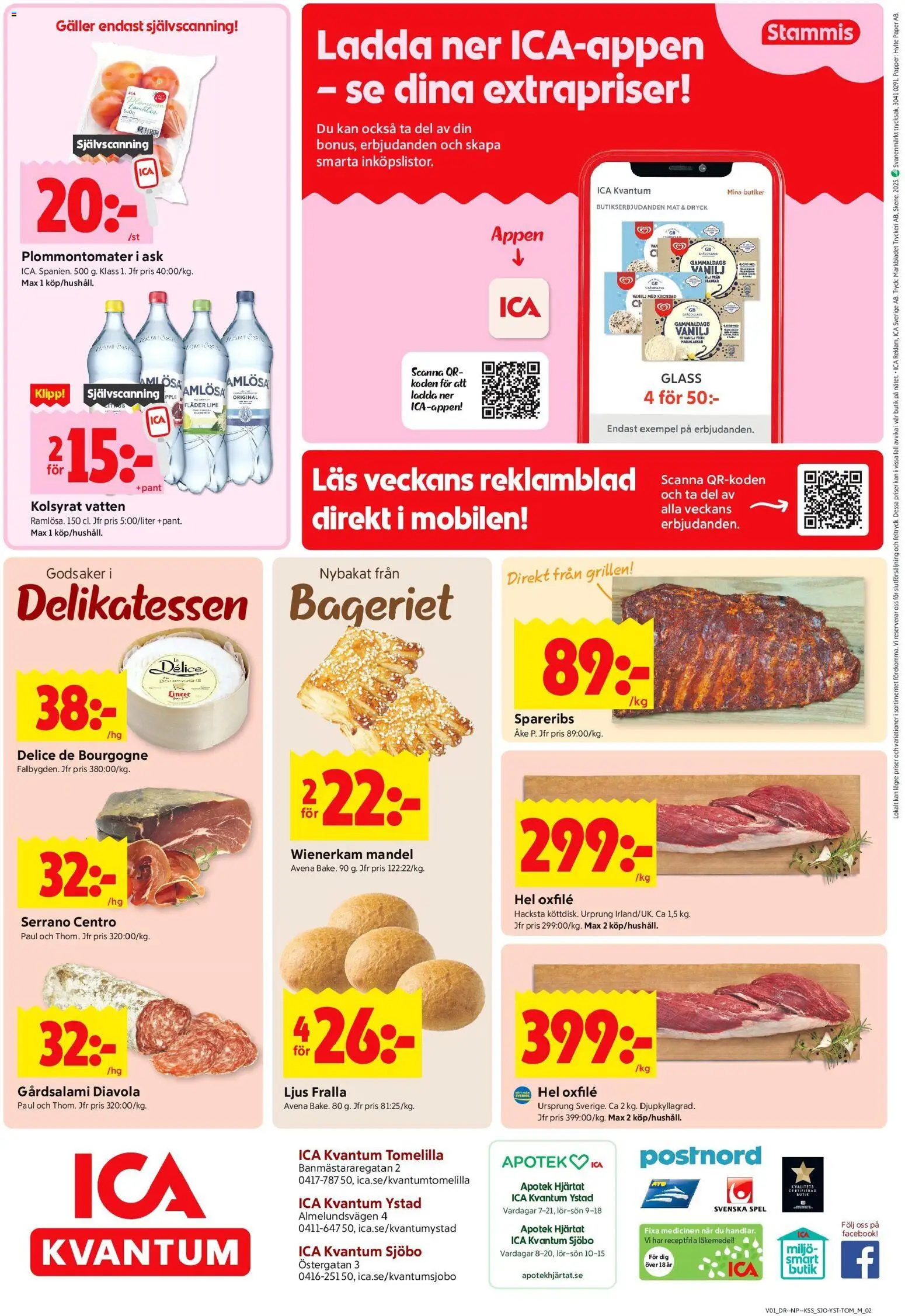 ICA Kvantum reklamblad aktuell från 30.12.2025 | Sida: 14 | Produkter: Oxfilé, Papper, Glass, Lime