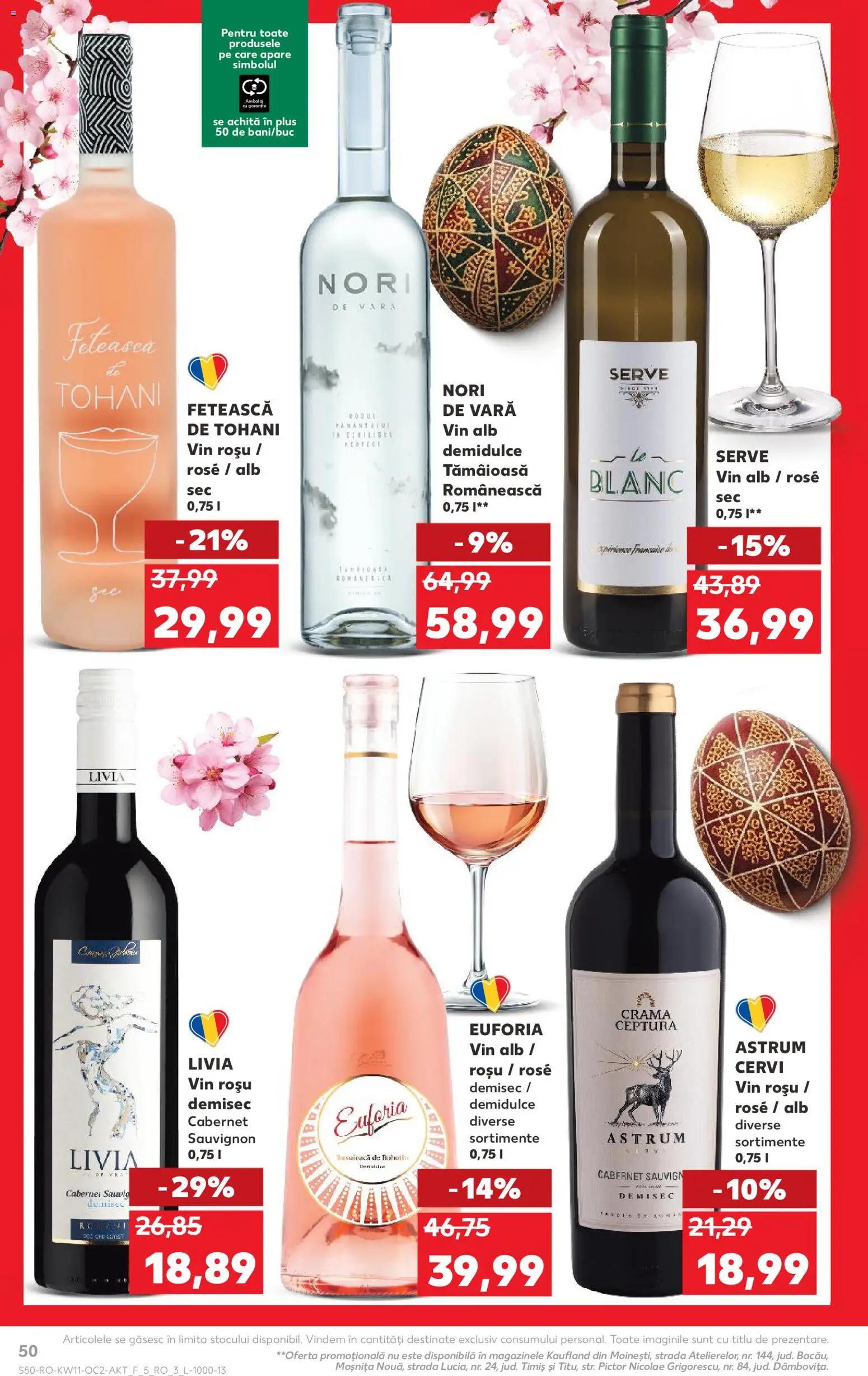 Noul catalog Kaufland – valabil de la 11.03.2026 | Pagină: 50 | Produse: Vin