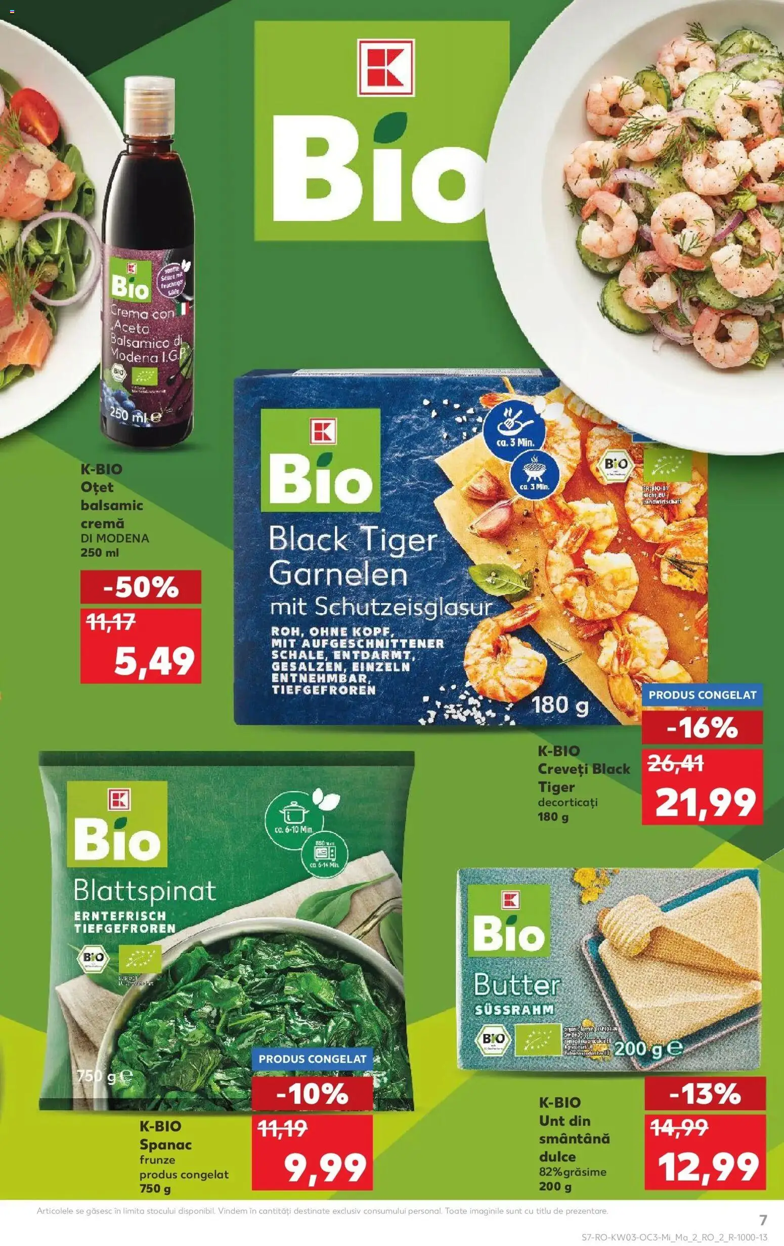 Noul catalog Kaufland – valabil de la 14.01.2026 | Pagină: 7 | Produse: Unt, Cremă, Oțet, Smântână