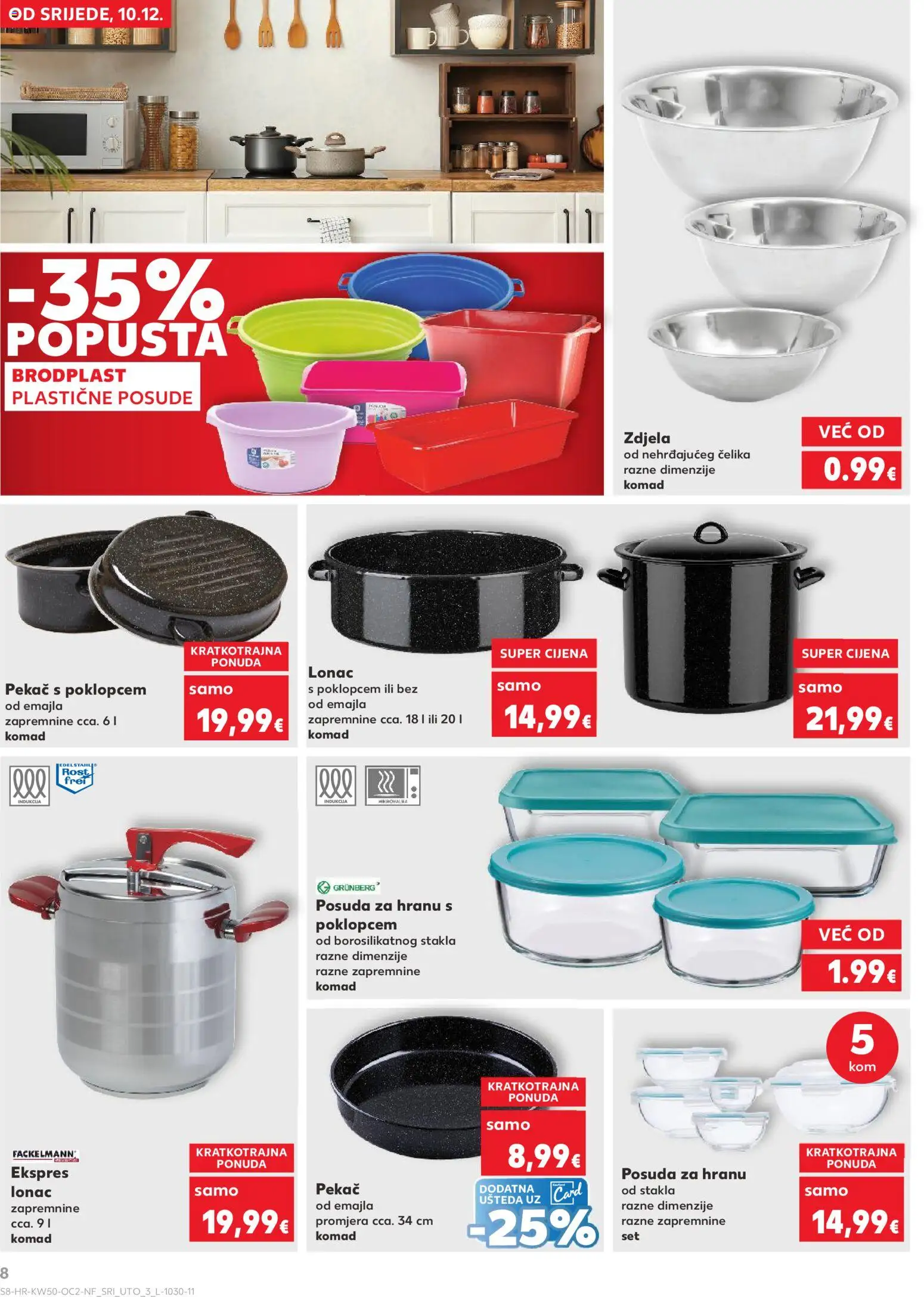 Kaufland HR akciós ujság - amely érvényes a következő dátumtól: 10.12.2025 | Oldal: 8