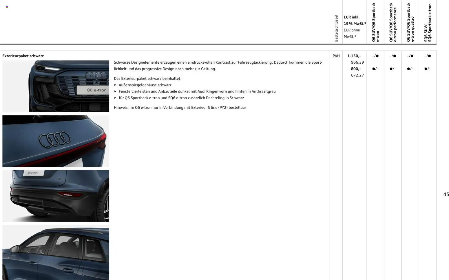 Audi Prospekt 	 – gültig ab 28.10.2025 | Seite: 45
