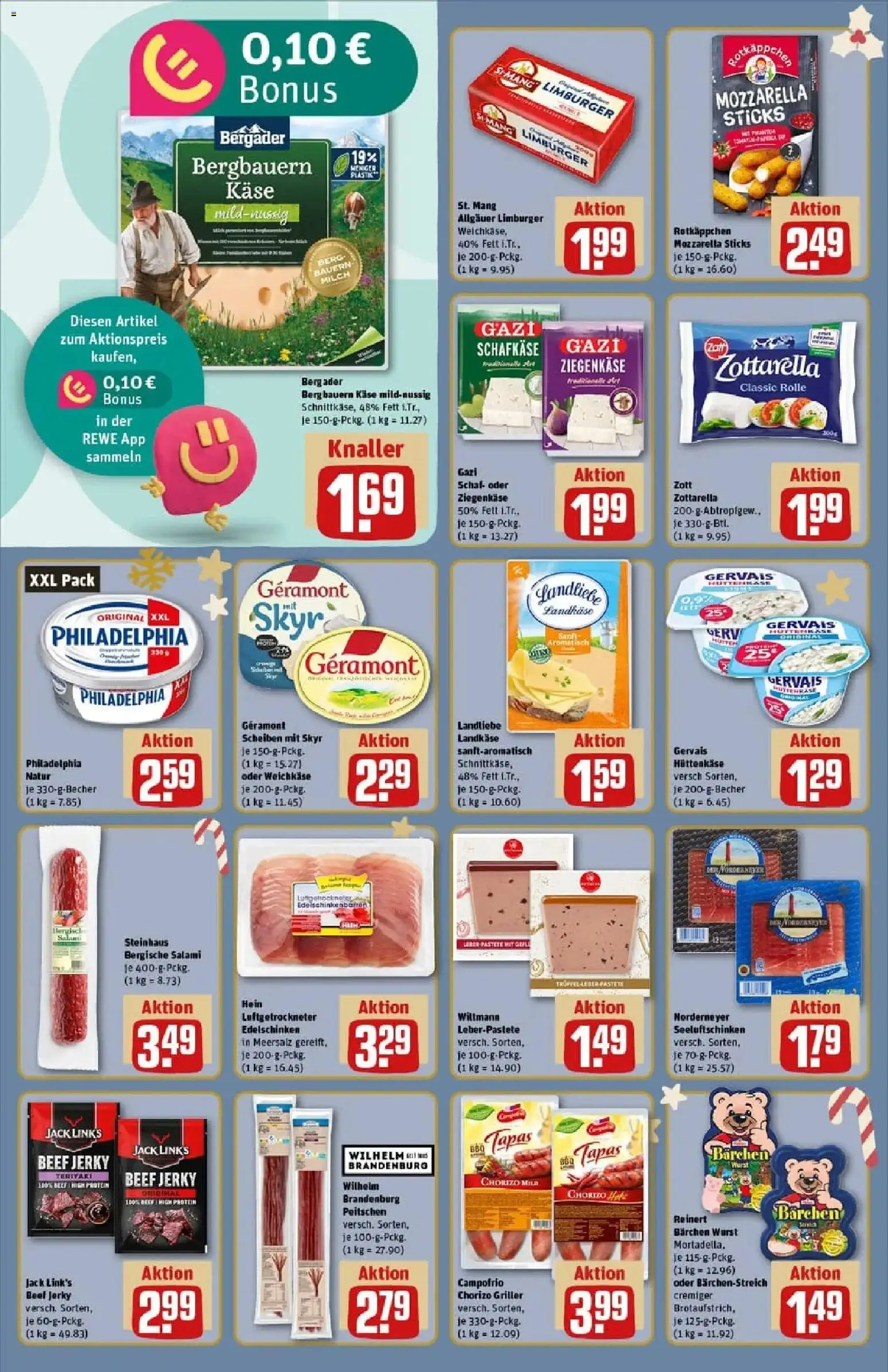 Rewe prospekt Düsseldorf / Heerdt	 – gültig ab 23.11.2025 | Seite: 16 | Produkte: Geramont, Milch, Käse, Ziegenkäse