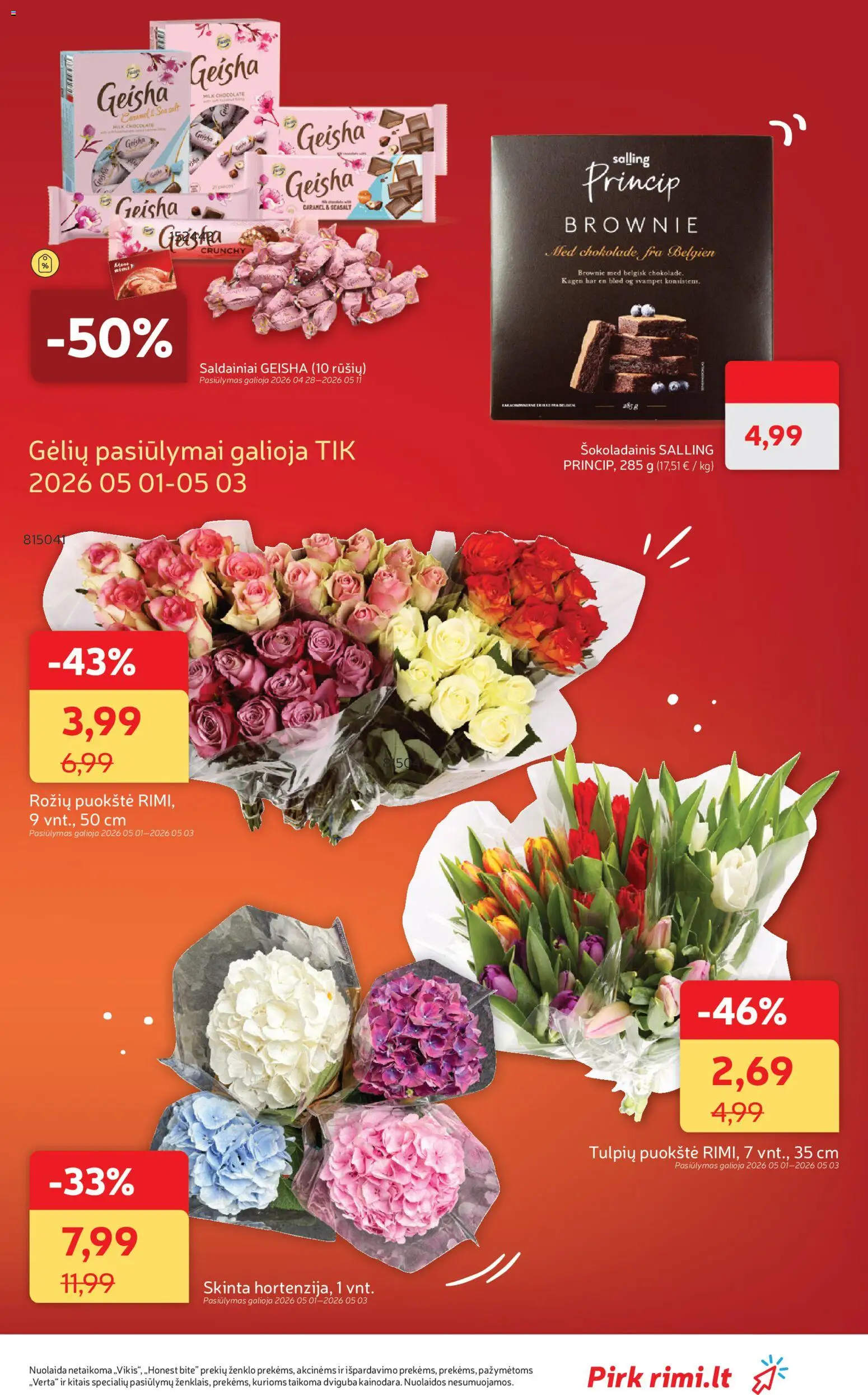 Rimi akcijos nuo 28.04.2026 | Puslapis: 25 | Prekių: Saldainiai