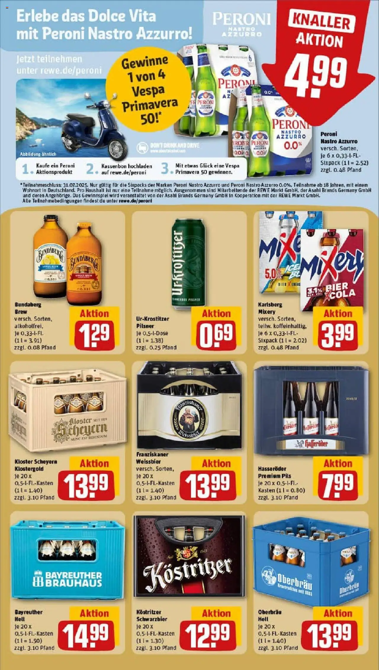 Rewe prospekt Halle (Saale) / Giebichenstein	 - gültig ab dem 13.07.2025 | Seite: 23 | Produkte: Franziskaner, Bier, Pils, Mixery