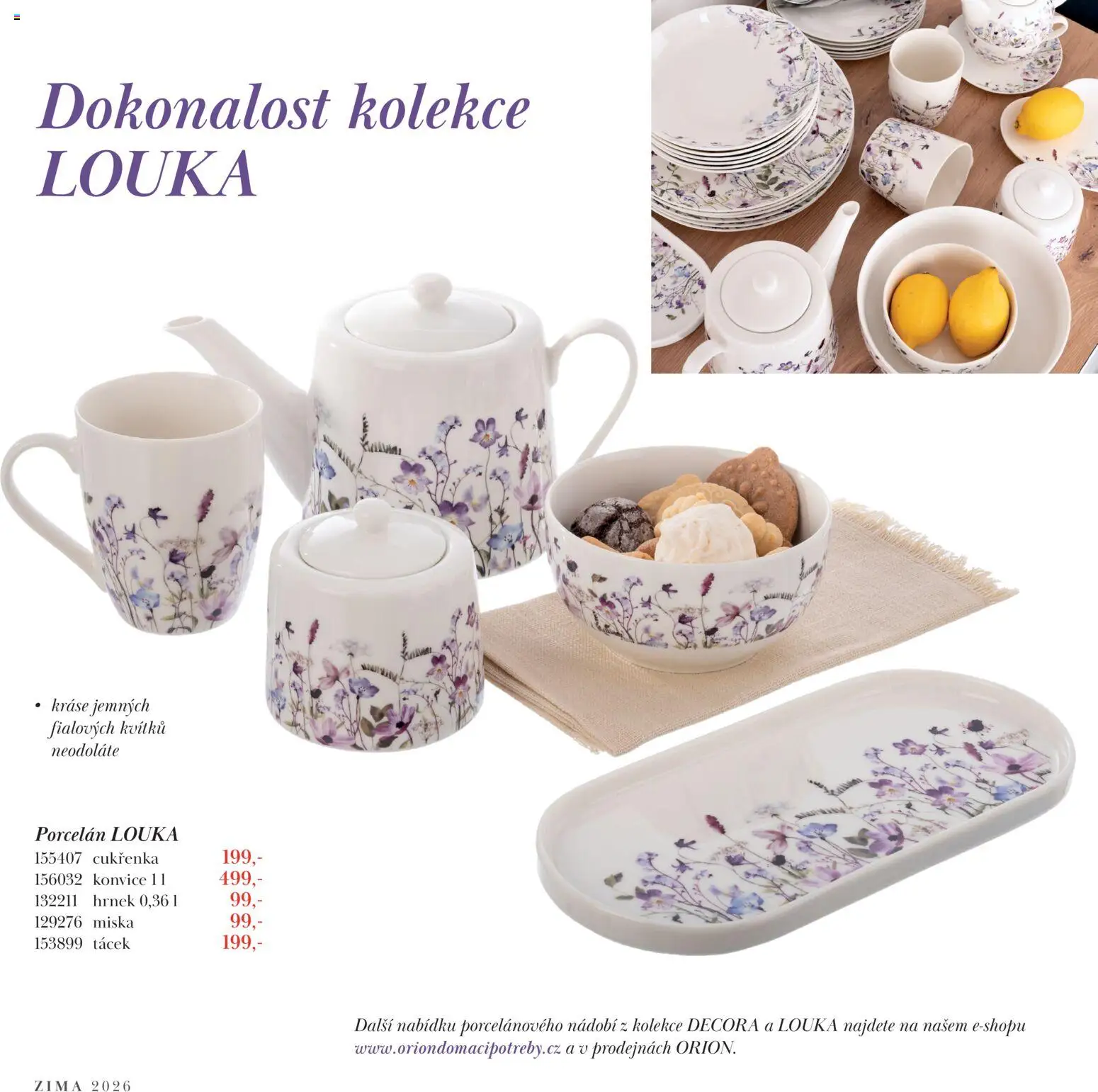 Orion leták - Novinky Zima 2026 od 12.01.2026 | Strana: 5 | Produkty: Nádobí, Hrnek, Miska, Konvice