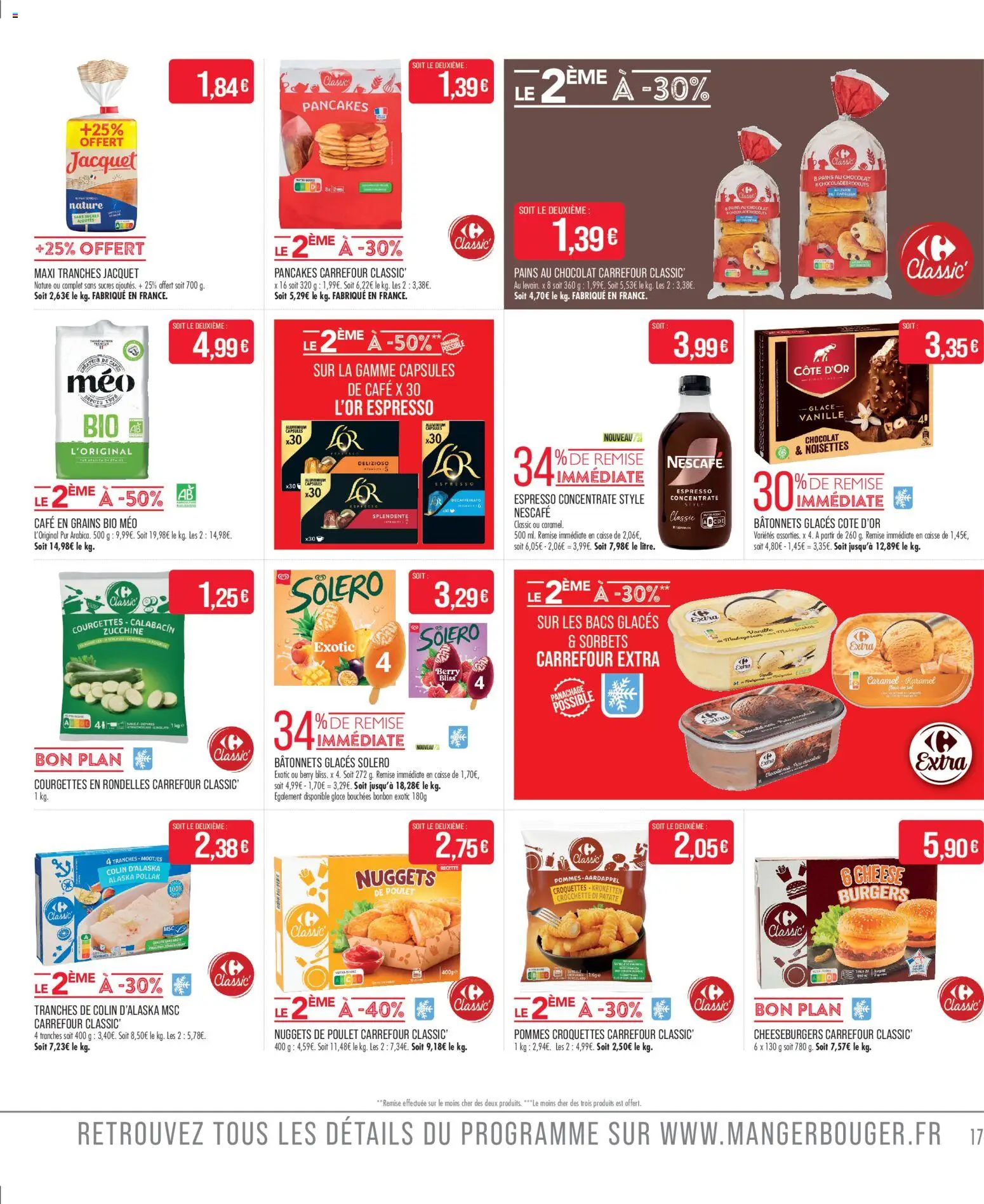 {H1} | Page: 17 | Produits: Glaces, Noisettes, Café en grains, Café