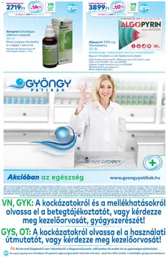 Gyöngy Patikák Akciós újság - amely érvényes a következő dátumtól: 01.12.2025 | Oldal: 20