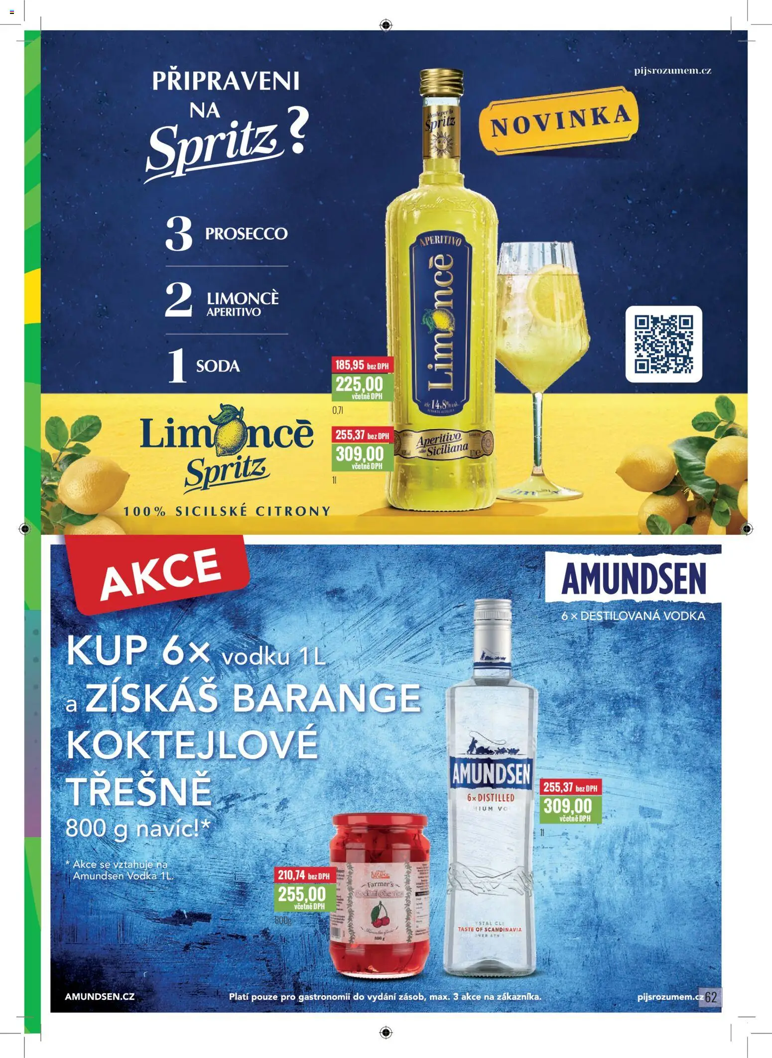 Ratio leták od 01.01.2026 | Strana: 63 | Produkty: Prosecco, Třešně, Koktejlové třešně, Aperitivo