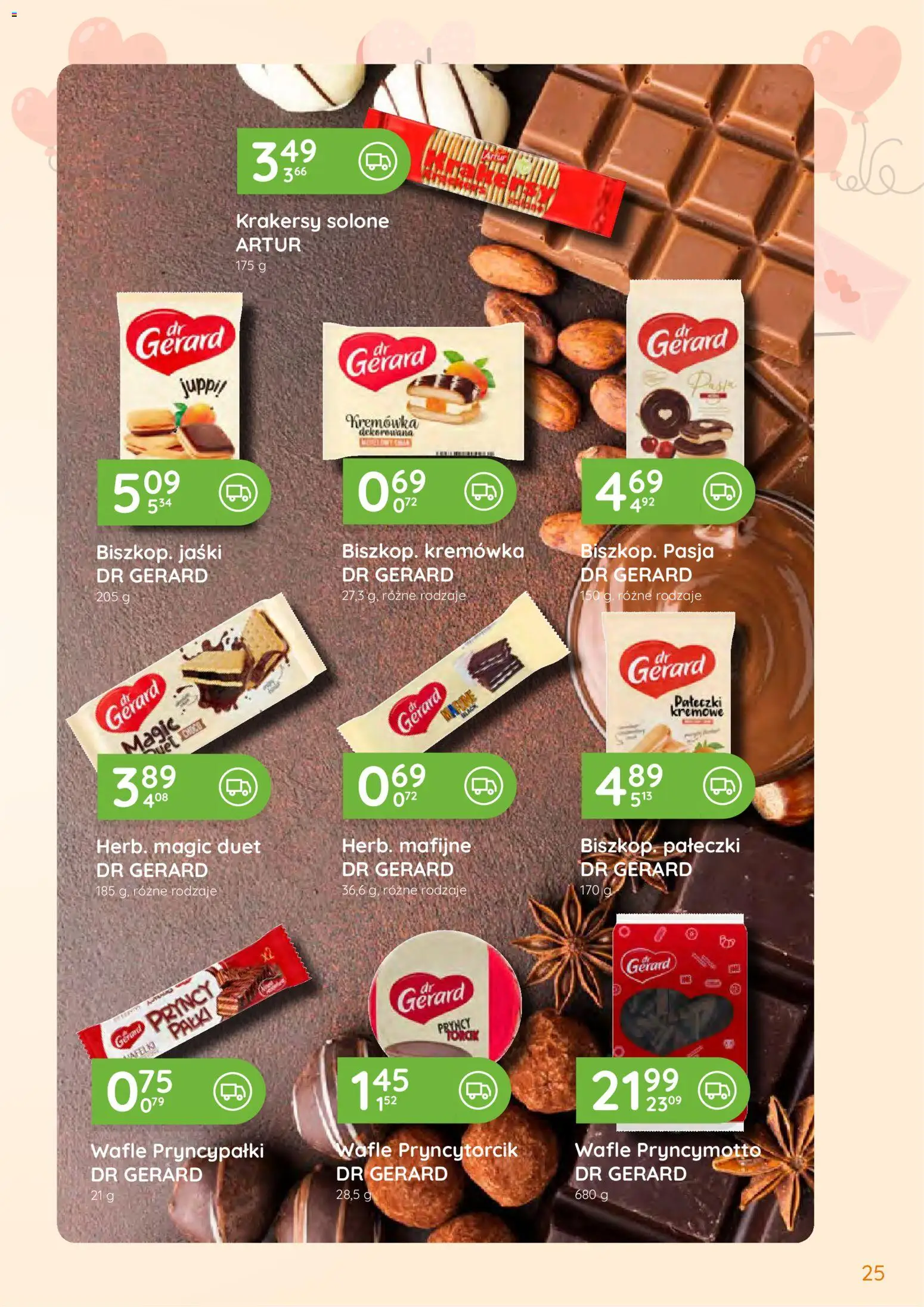 Eurocash Gazetka - Oferta Produktowa od 09.02.2026 | Strona: 25 | Produkty: Wafle, Krakersy