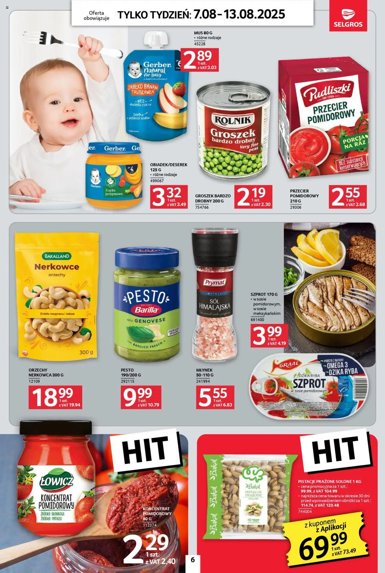 Selgros cash&carry Gazetka - Jeszcze więcej super promocji od 07.08.2025 | Strona: 6 | Produkty: Groszek, Jabłka, Fresco, Ryba