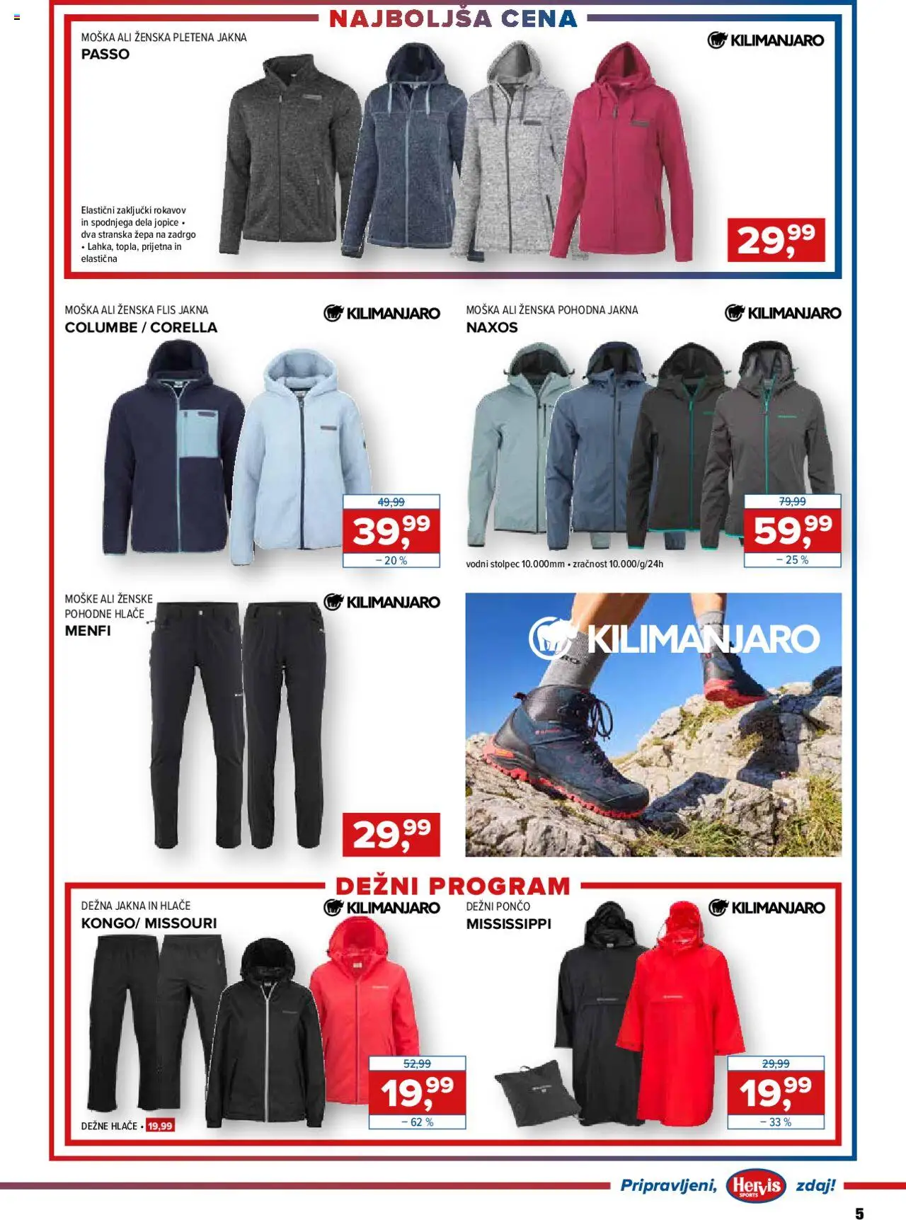 Novi Hervis katalog ponudbe – veljaven od 17.09.2025 | Stran: 5 | Izdelki: Jakna, Hlace