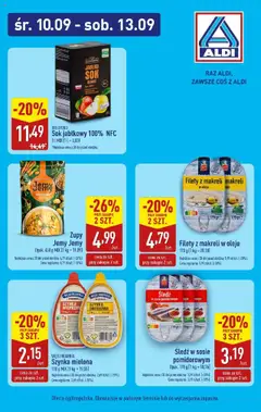 Pogląd oferty "Aldi Gazetka - Promocja konserwy" - ważna od 10.09.2025
