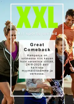 Katso XXL tarjoukset voimassa alkaen 21.07.2025
