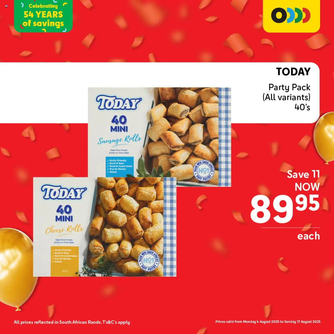Makro Birthday Deals Frozen Food │ valid from 04.08.2025 | Page: 2 | Products: Oven, Cheese, Sausage