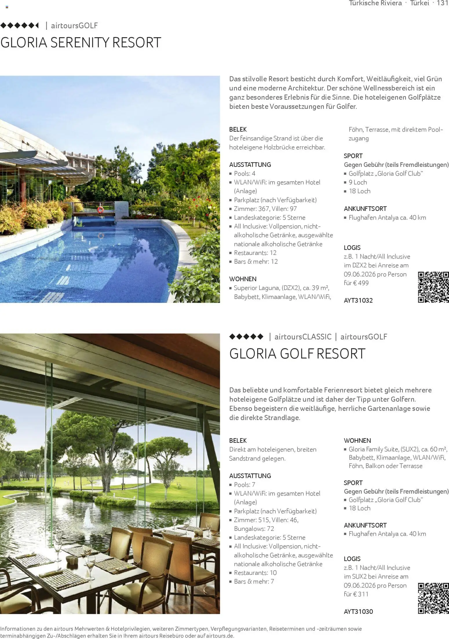 Aida Airtours Erstklassige Europareisen – gültig ab 30.10.2025 | Seite: 131