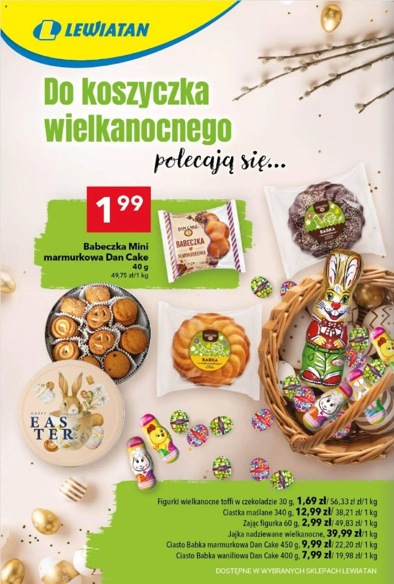 Lewiatan gazetka od 26.03.2026 | Strona: 14 | Produkty: Ciasto, Figurki, Babka, Ciastka