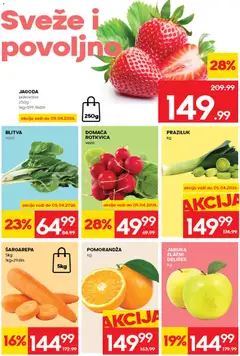 Roda katalog - pregled Roda kataloga - važi od 02.04.2026 | Strana: 14 | Proizvode: Šargarepa, Pomorandza, Praziluk, Rotkvica