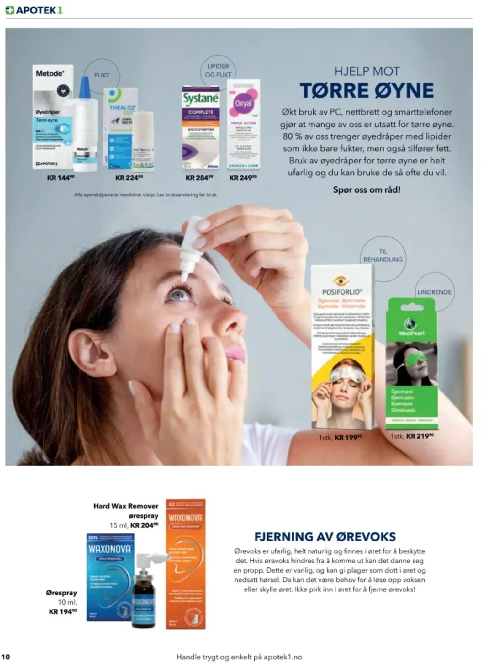 {H1} | Side: 10 | Produkter: Øyemaske, Nettbrett, Суміш дитяча, Braids