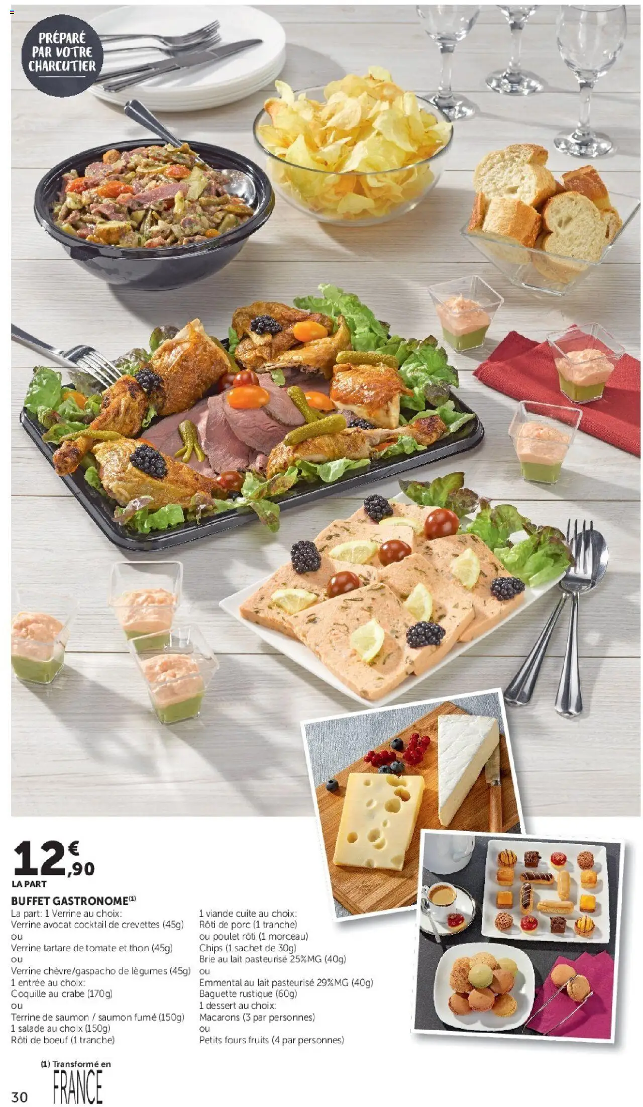 {H1} | Page: 30 | Produits: Rôti de bœuf, Thon, Buffet, Crabe