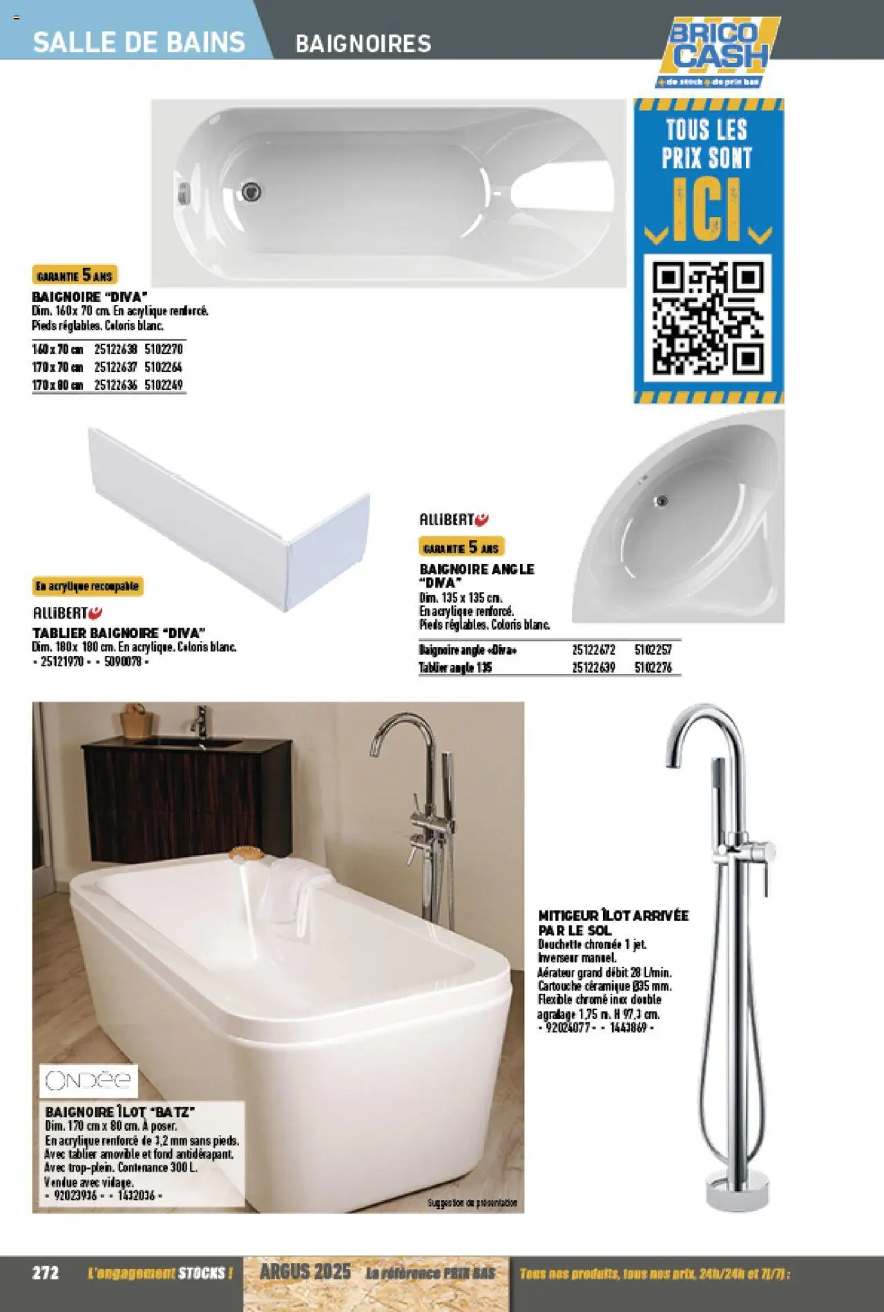 {H1} | Page: 272 | Produits: Tablier, Baignoire, Cartouche