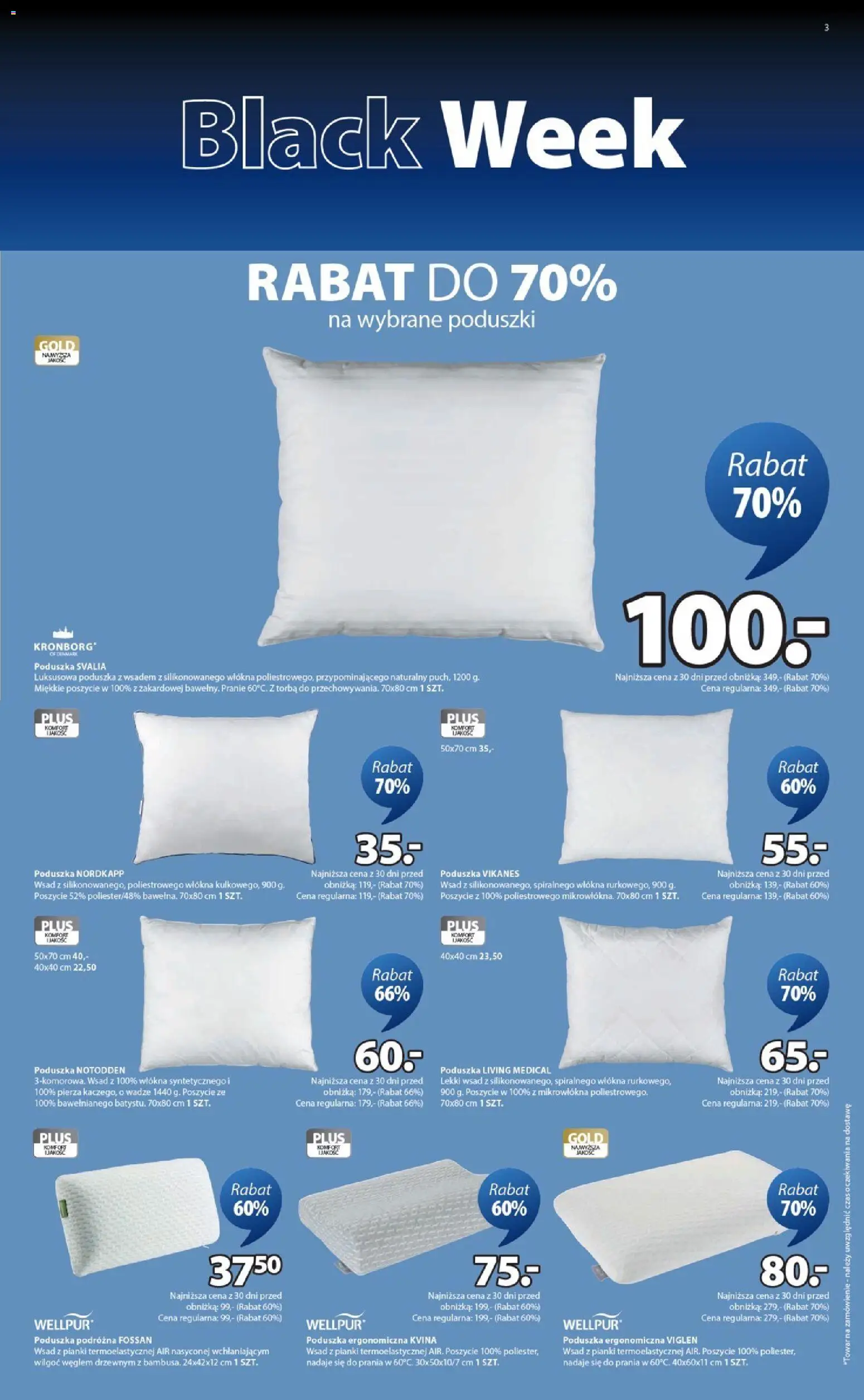JYSK Black Friday od 21.11.2025 | Strona: 3 | Produkty: Torba, Poduszka, Pianki