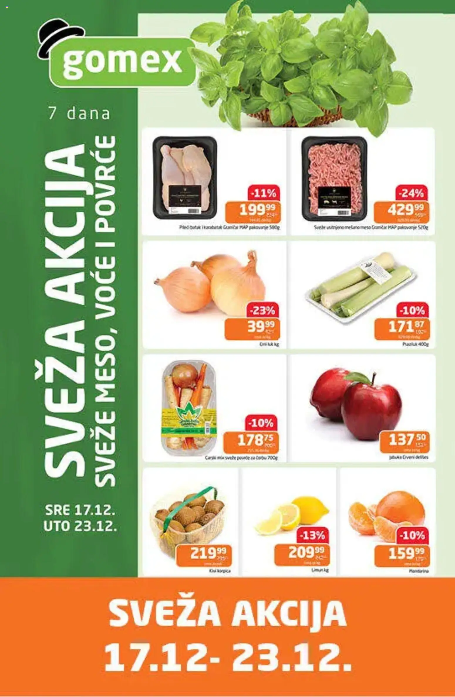 Gomex katalog - važi od 17.12.2025 | Strana: 1 | Proizvode: Pakovanje