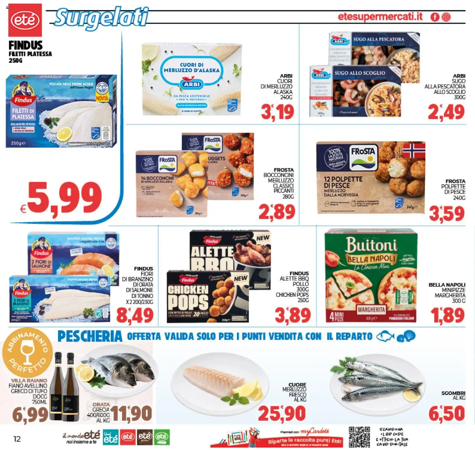 Volantino Eté del 07.01.2026 | Pagina: 12 | Prodotti: Pollo, Pesce, Tè, Pesca