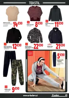 E.leclerc katalog akcije – veljaven od 28.01.2026 | Stran: 45 | Izdelki: Trenirka, Pulover, Hlace