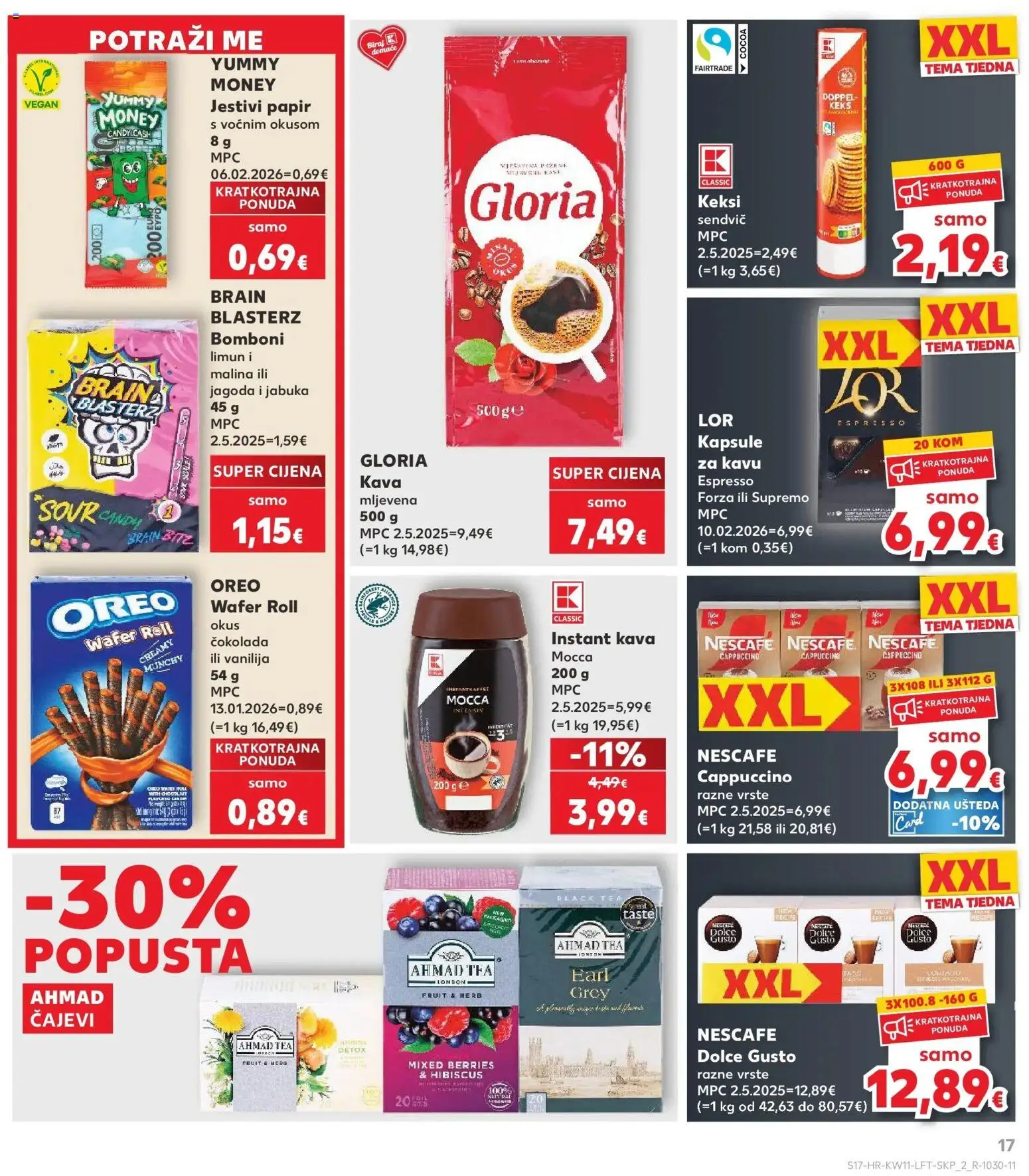 Kaufland katalog | vrijedi od 10.03.2026 | Stranica: 17 | Proizvodi: Kava, Keks, Cappuccino, Jabuka