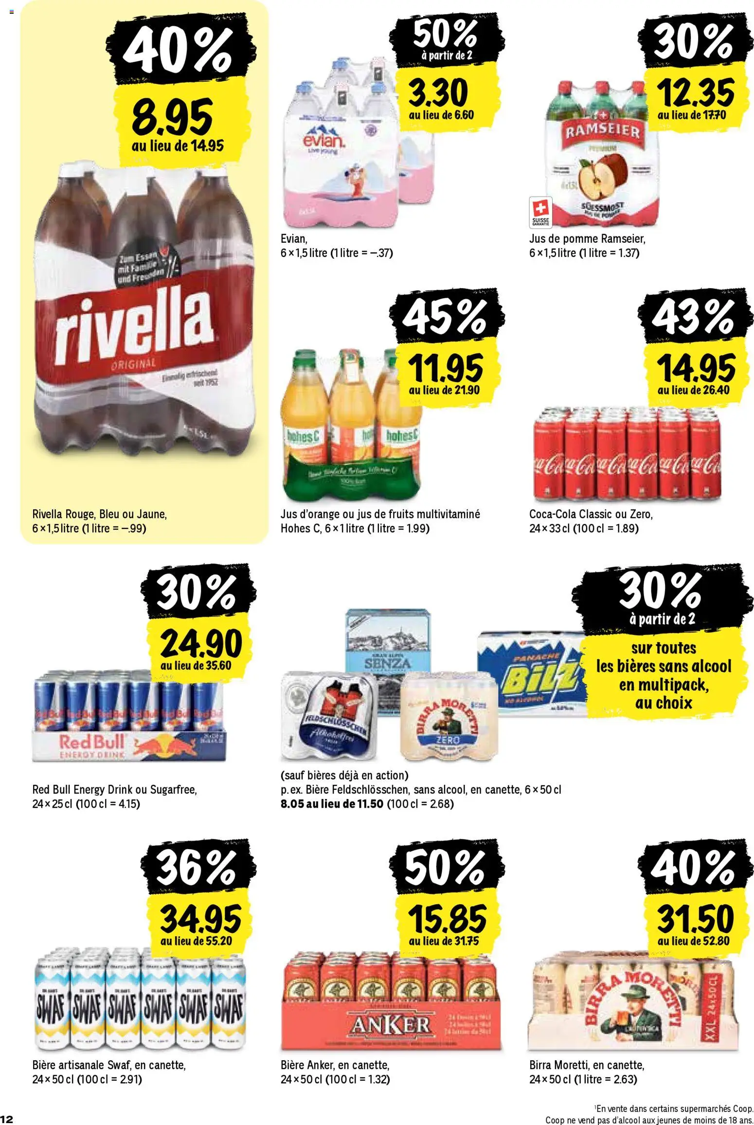Coop aktionen FR – gültig ab 16.04.2026 | Seite: 12 | Produkte: Red bull