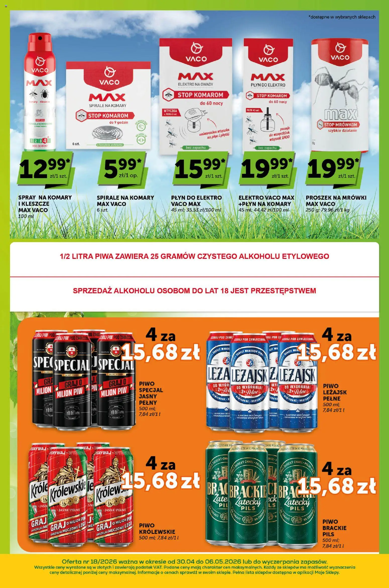 Groszek gazetka - Sprawdź, co więcej od 30.04.2026 | Strona: 7 | Produkty: Piwo