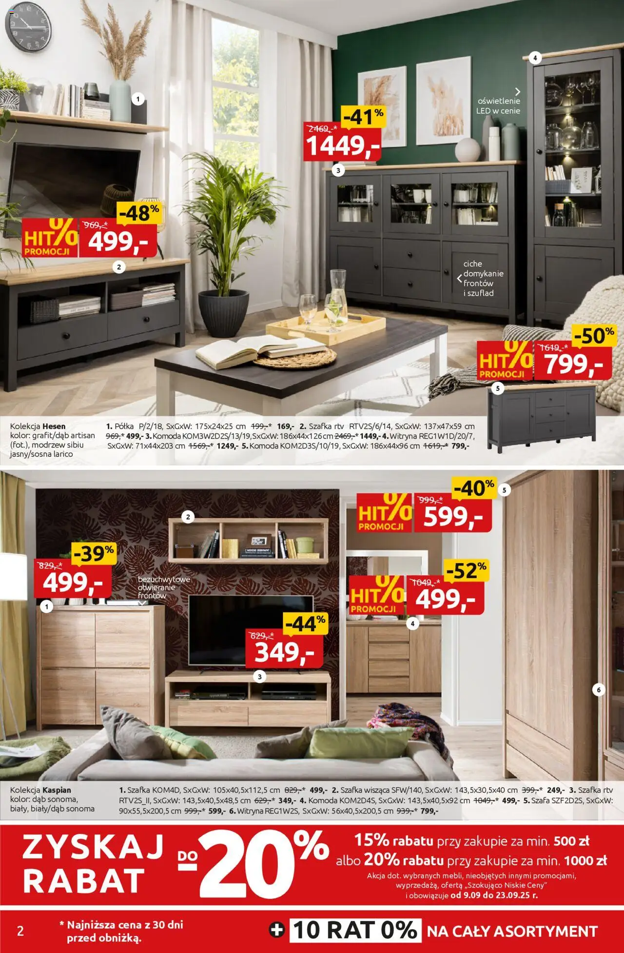 Black Red White promocje od 08.09.2025 | Strona: 2 | Produkty: Szafa, Półka, szafka RTV, Witryna