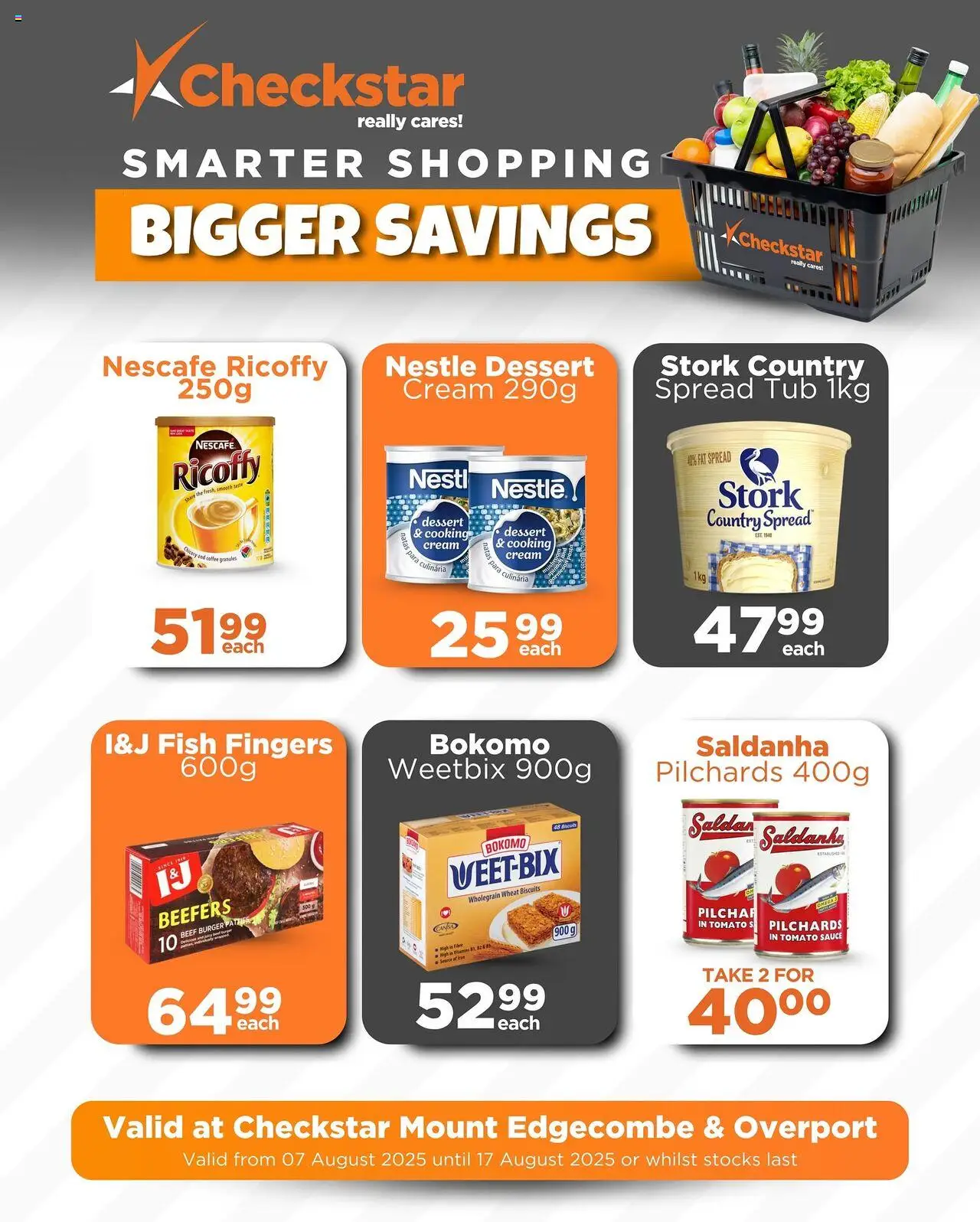 Check Star Specials Mount Edgecombe and Overport │ valid from 07.08.2025 | Page: 8 | Products: Coffee, Tomato sauce, Fat spread, Sauce