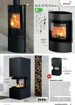 Hagebau Kaminöfen ab 07.07.2025 gültig | Seite: 21 | Produkte: Gewicht, Tür, Spülung, Kaminofen