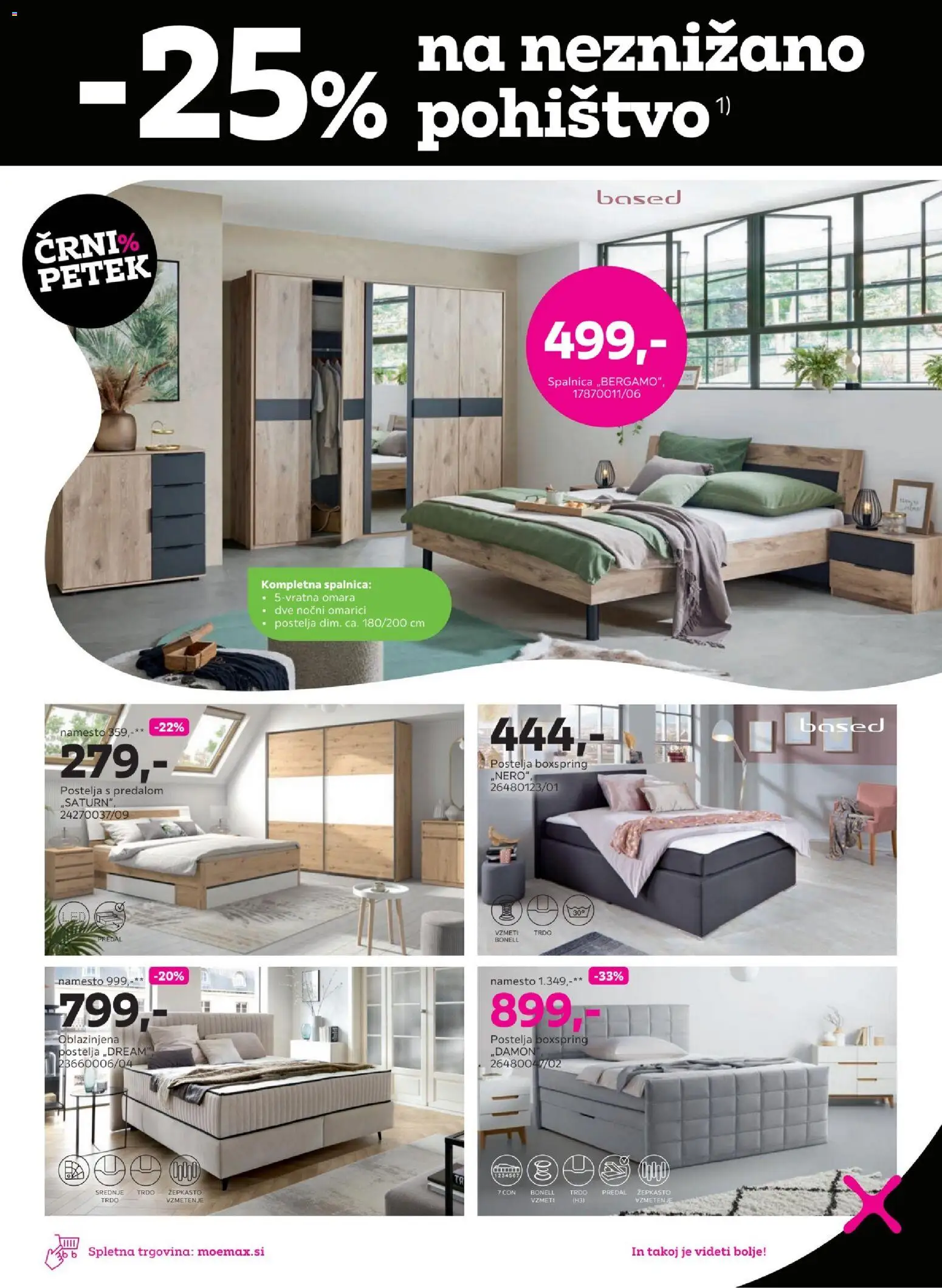 Novi Mömax katalog ponudbe – veljaven od 16.11.2025 | Stran: 7 | Izdelki: Pohištvo, Postelja, Omara