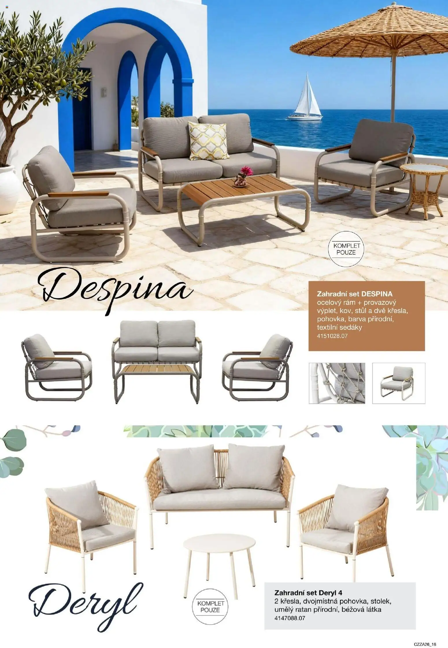 Sconto nábytek katalog - Zahradní speciál od 01.01.2026 | Strana: 16 | Produkty: Stůl