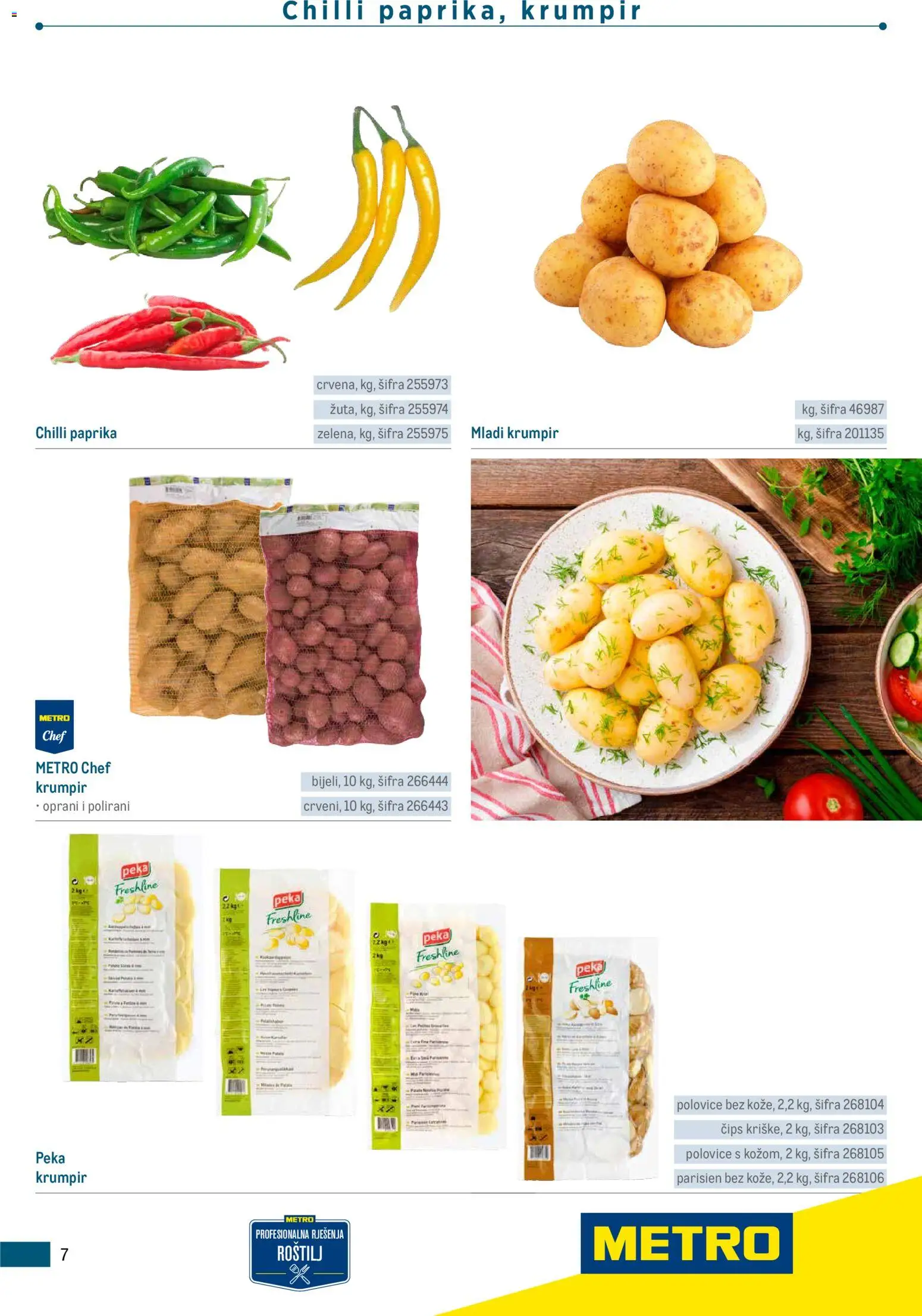Metro katalog | vrijedi od 05.03.2026 | Stranica: 7 | Proizvodi: Roštilj, Paprika, Čips, Krumpir